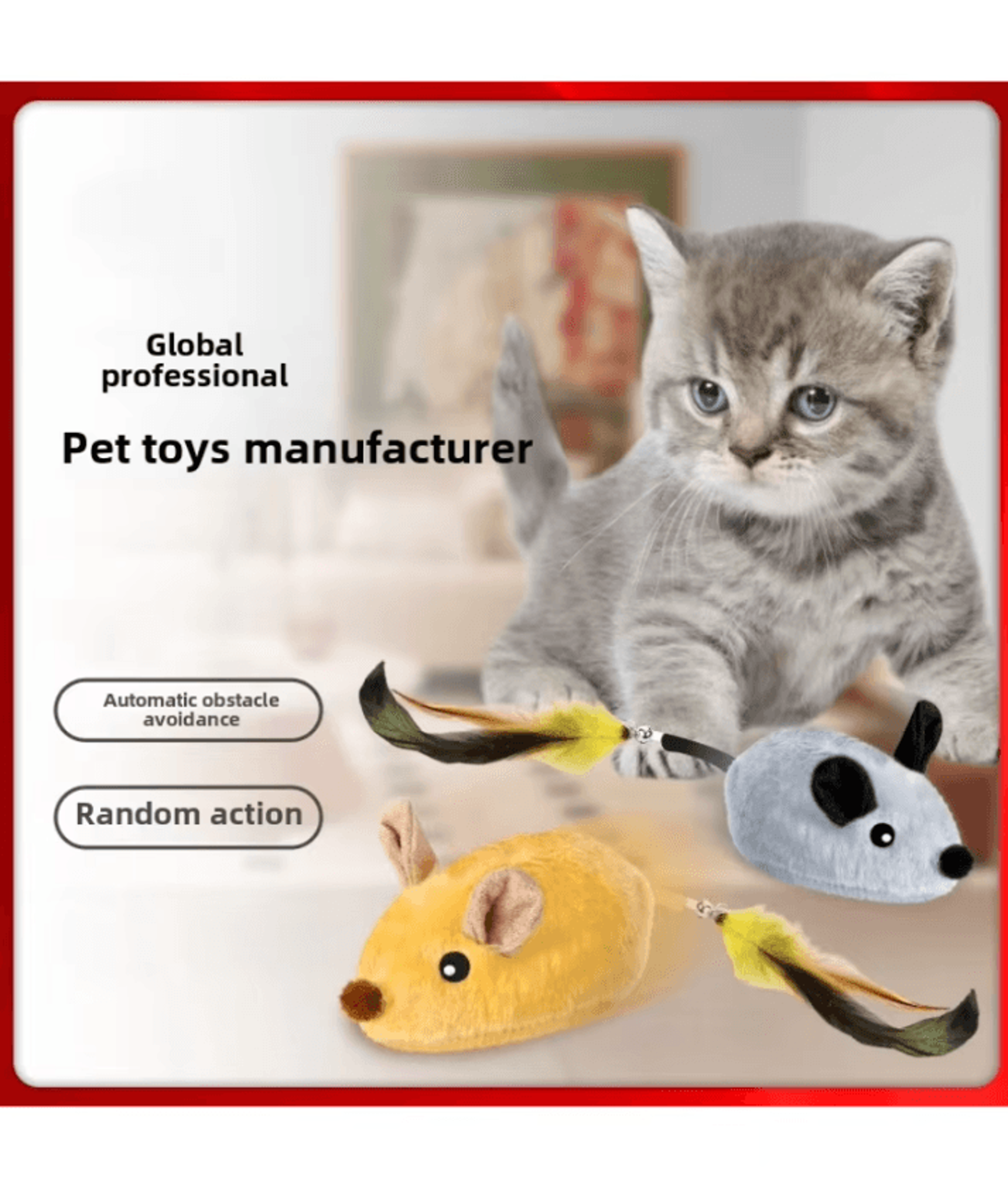 SqueakyMouse MotionSensing Interactive Cat Toy 2