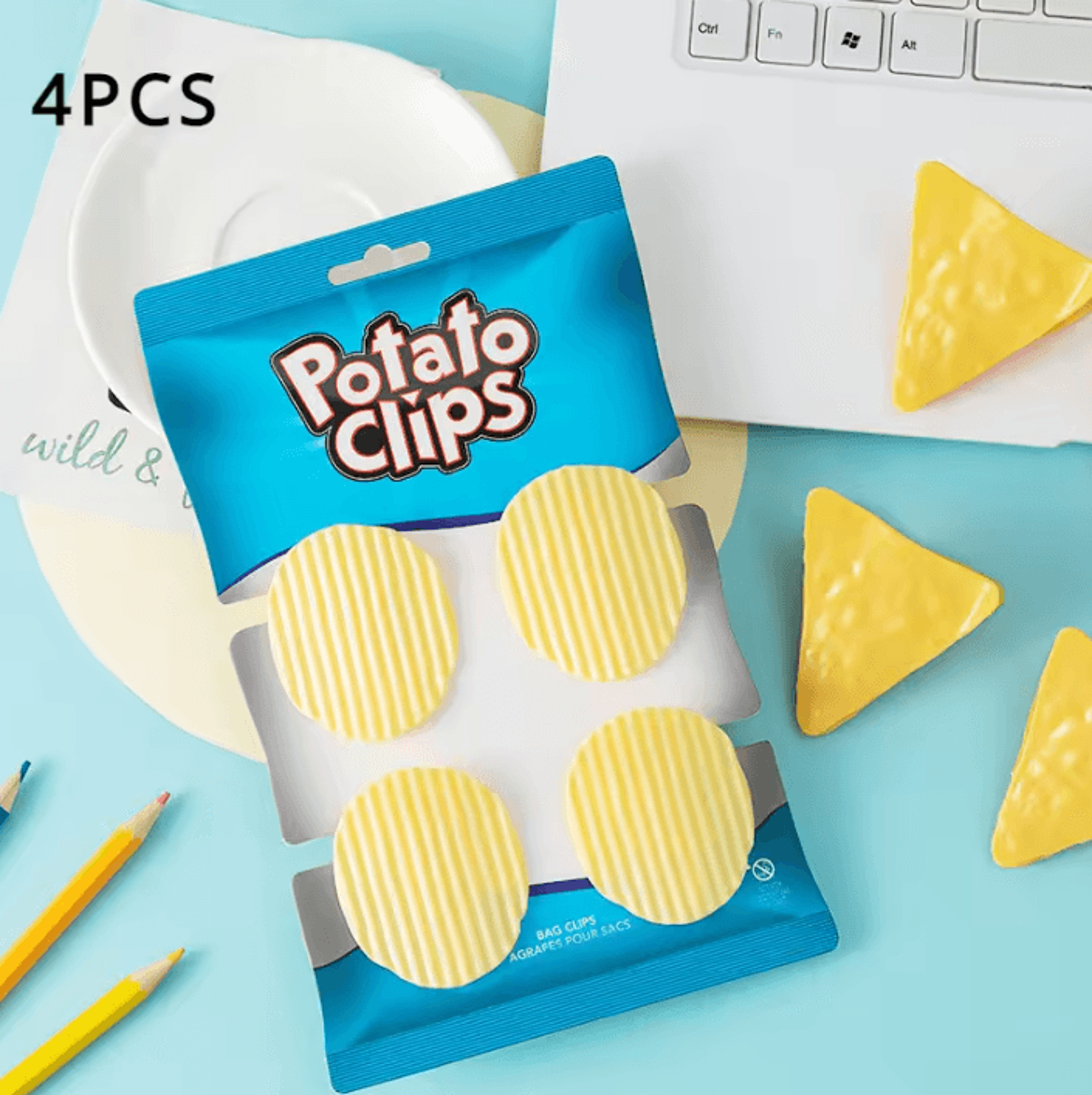 CrunchClip Chip Bag Sealing Clips Set 3