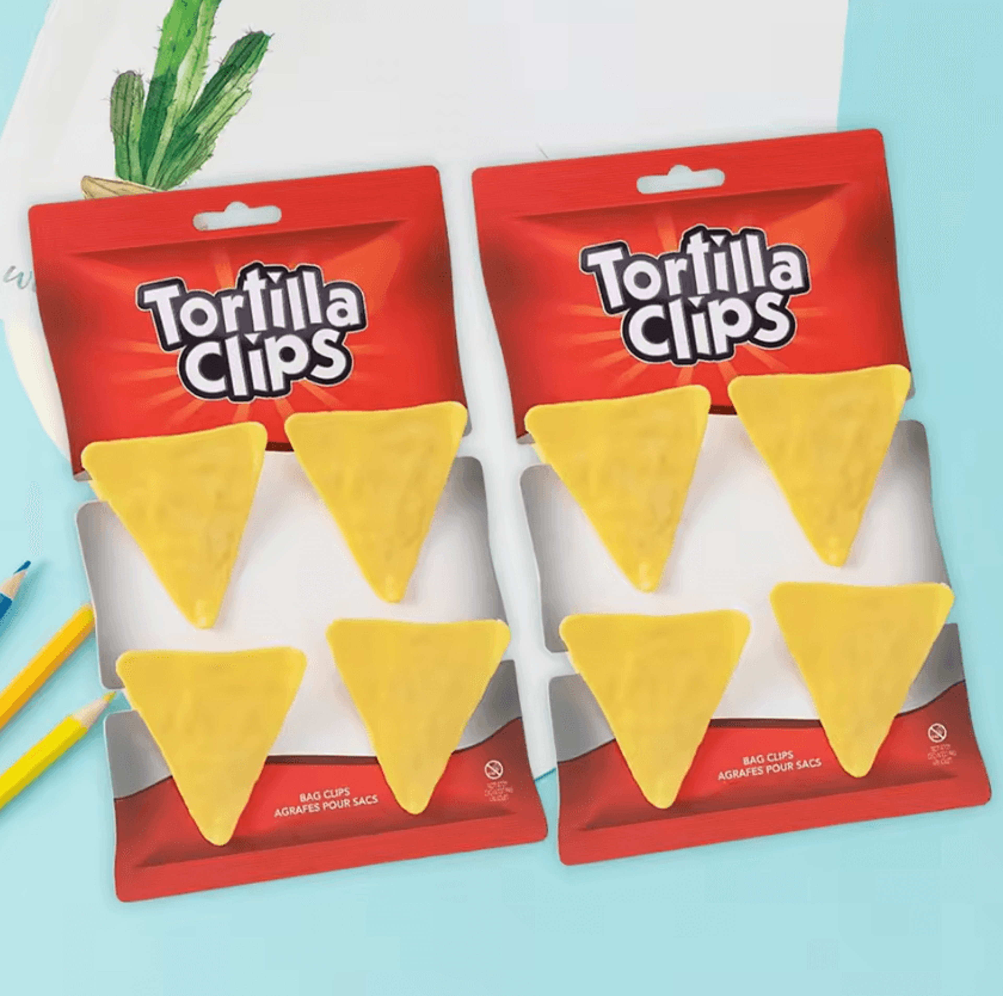 CrunchClip Chip Bag Sealing Clips Set 6