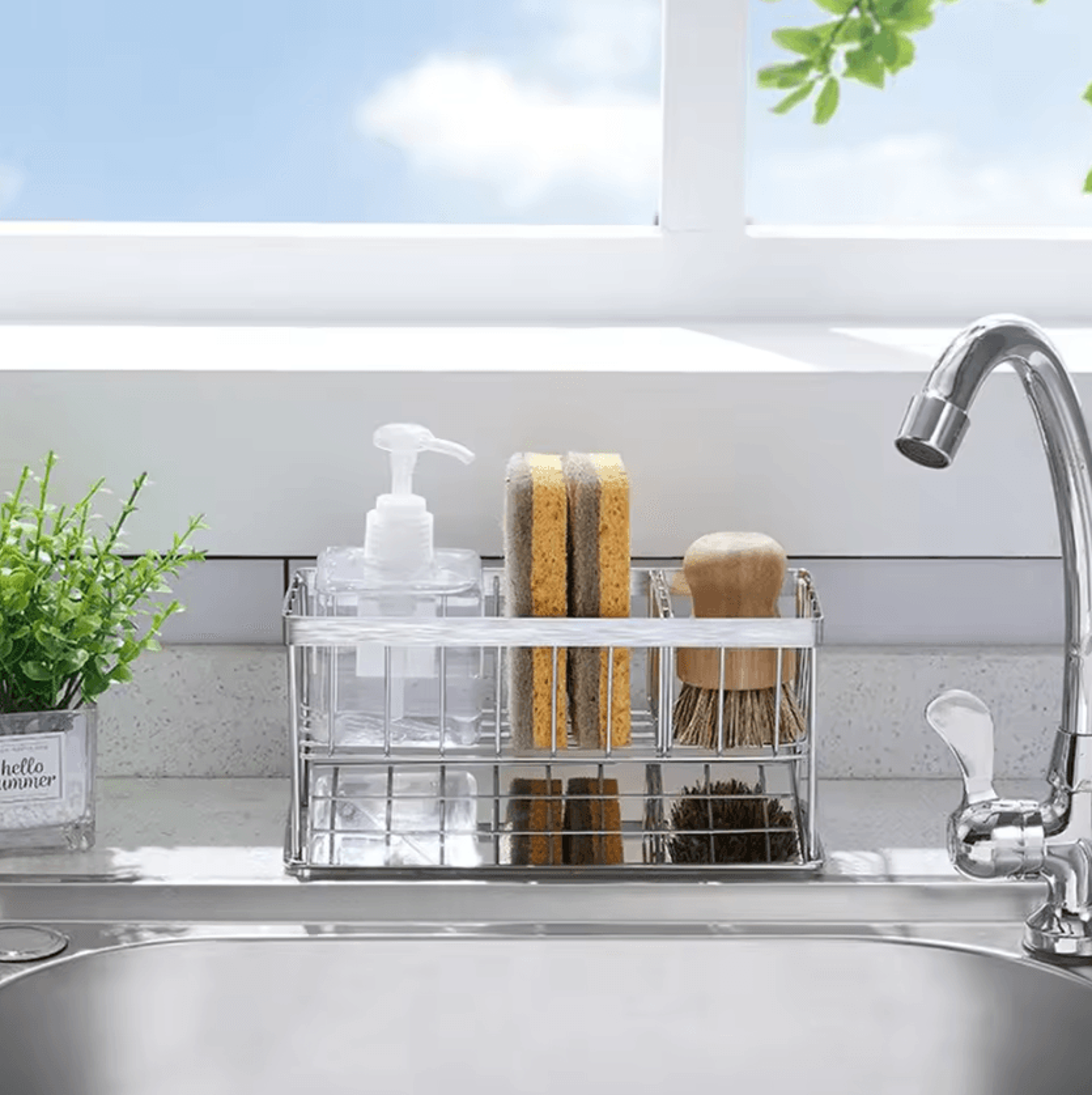 DryDock Stainless Steel Sink Caddy Organizer 3