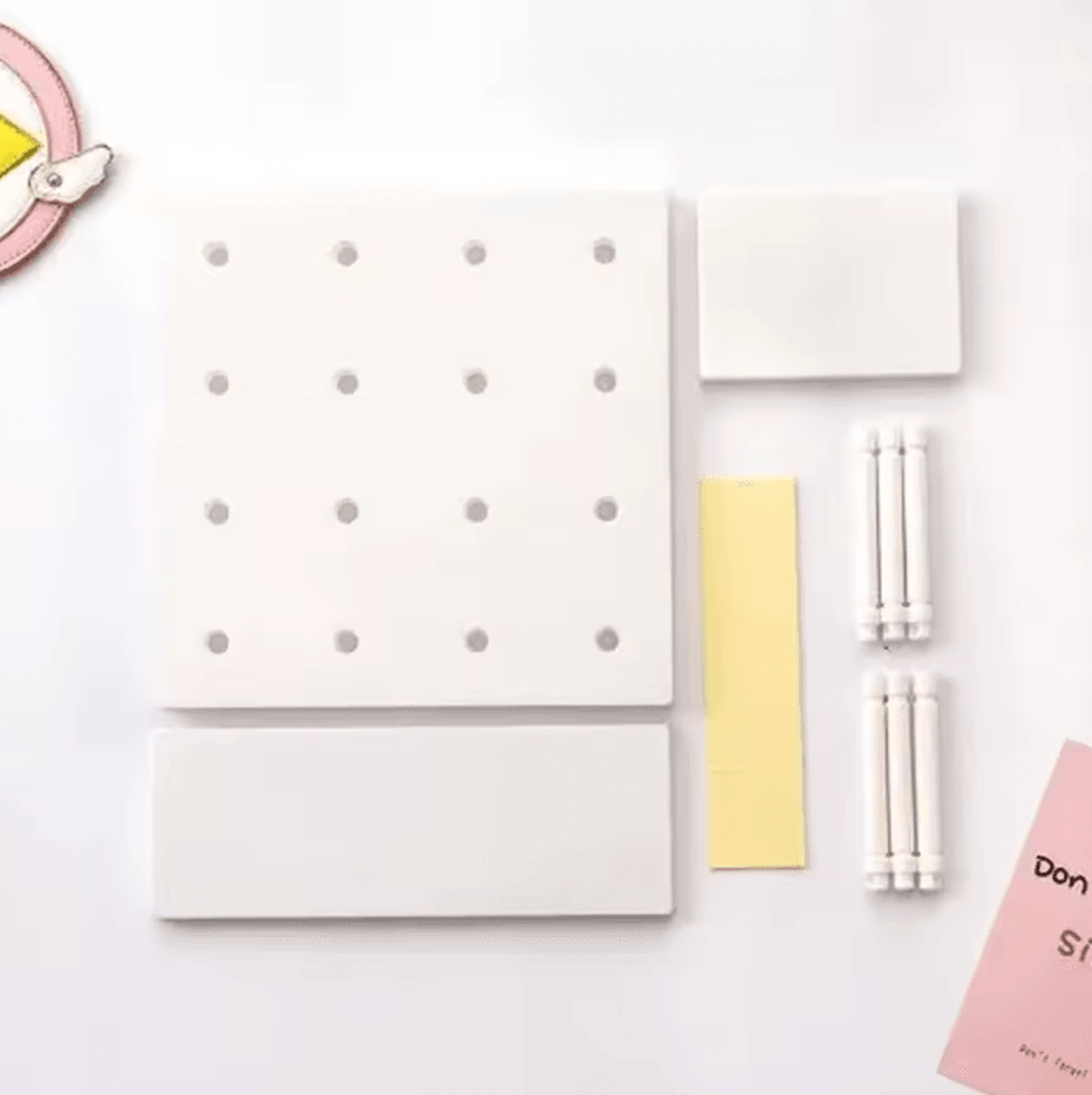 PegStyle Wall Storage Shelf  Decorative Pegboard Organizer 5