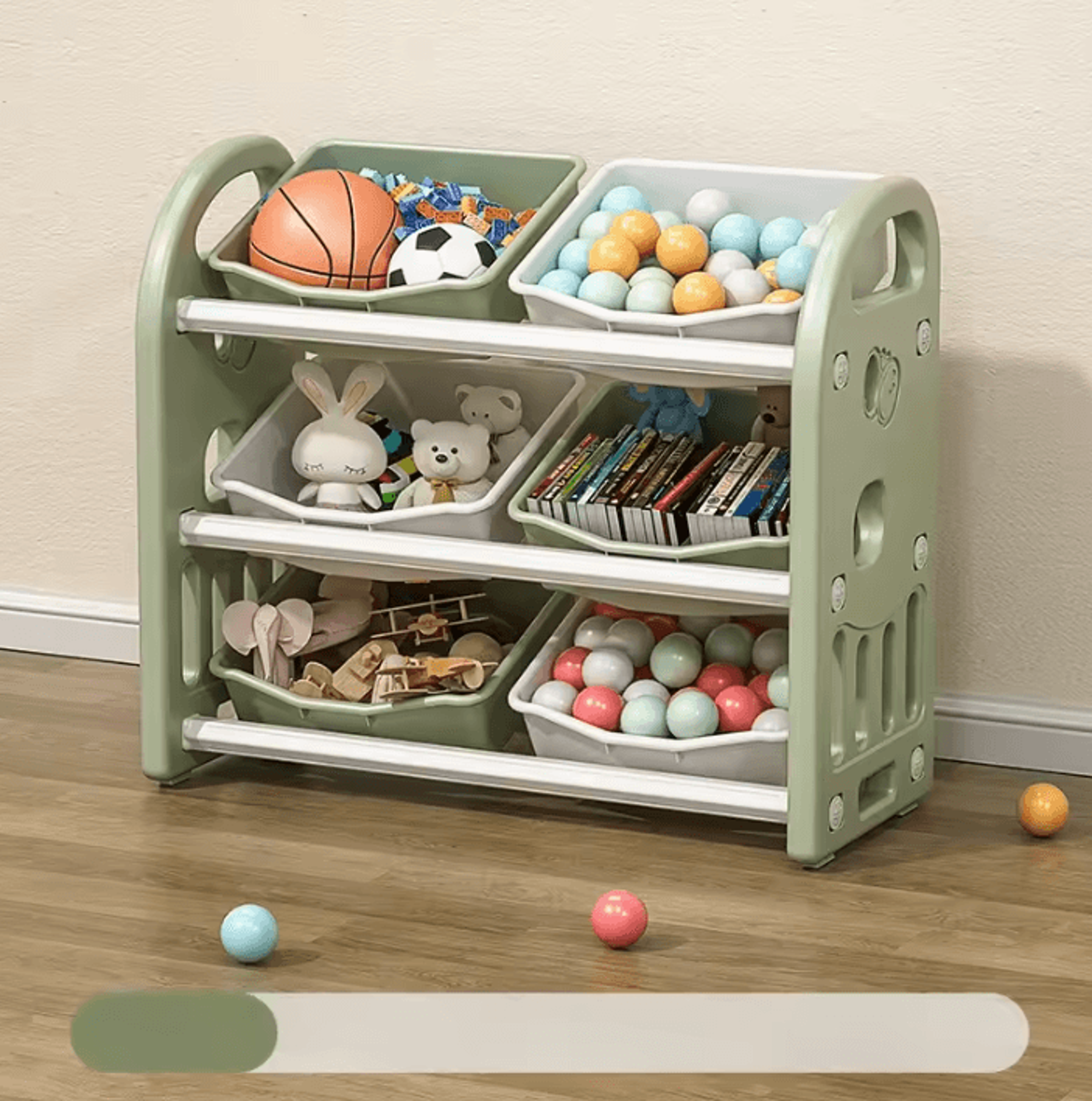 SortNest Large Capacity Toy Storage Cabinet  MultiCompartment Organizer Box 3
