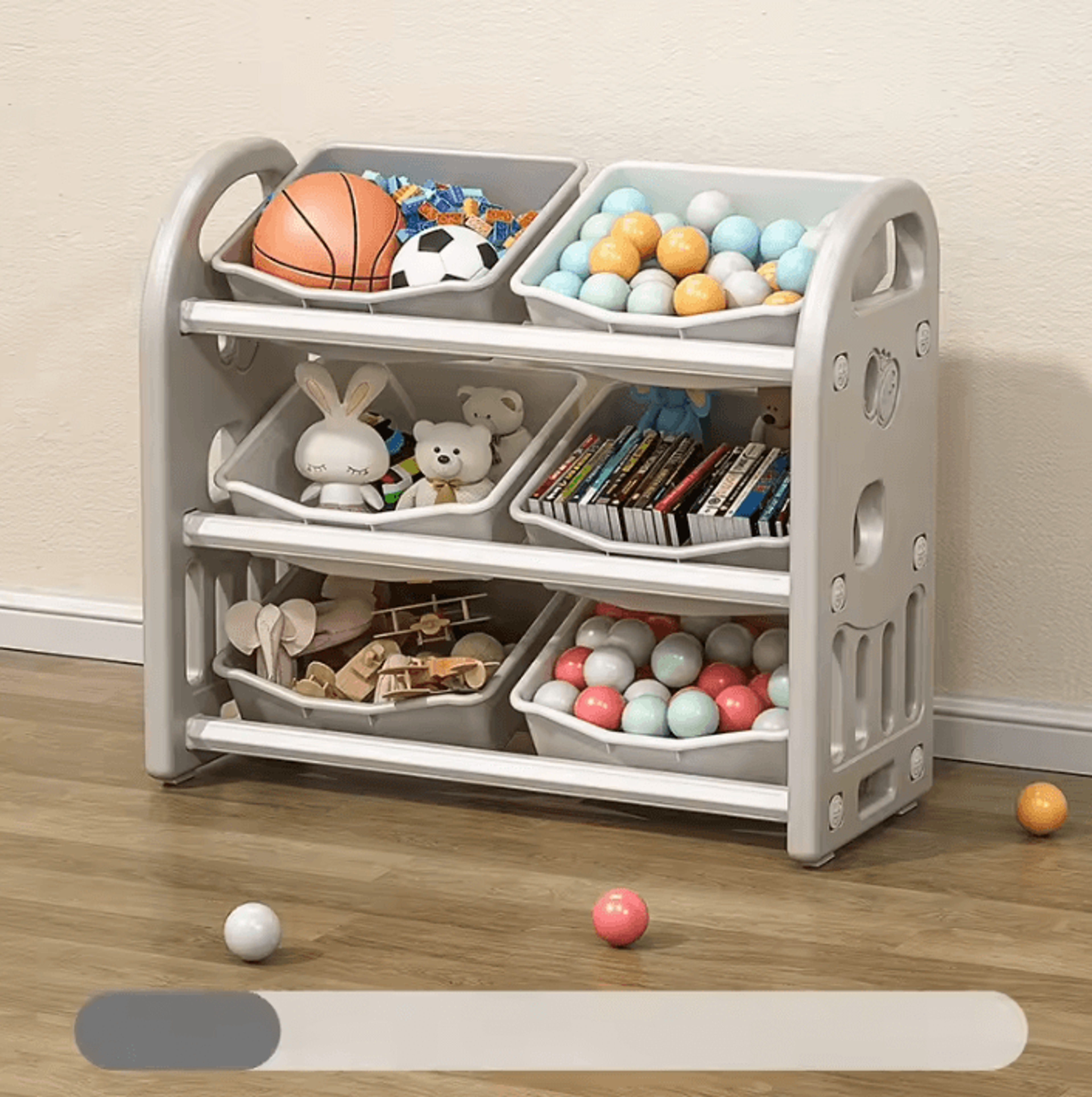 SortNest Large Capacity Toy Storage Cabinet  MultiCompartment Organizer Box 7