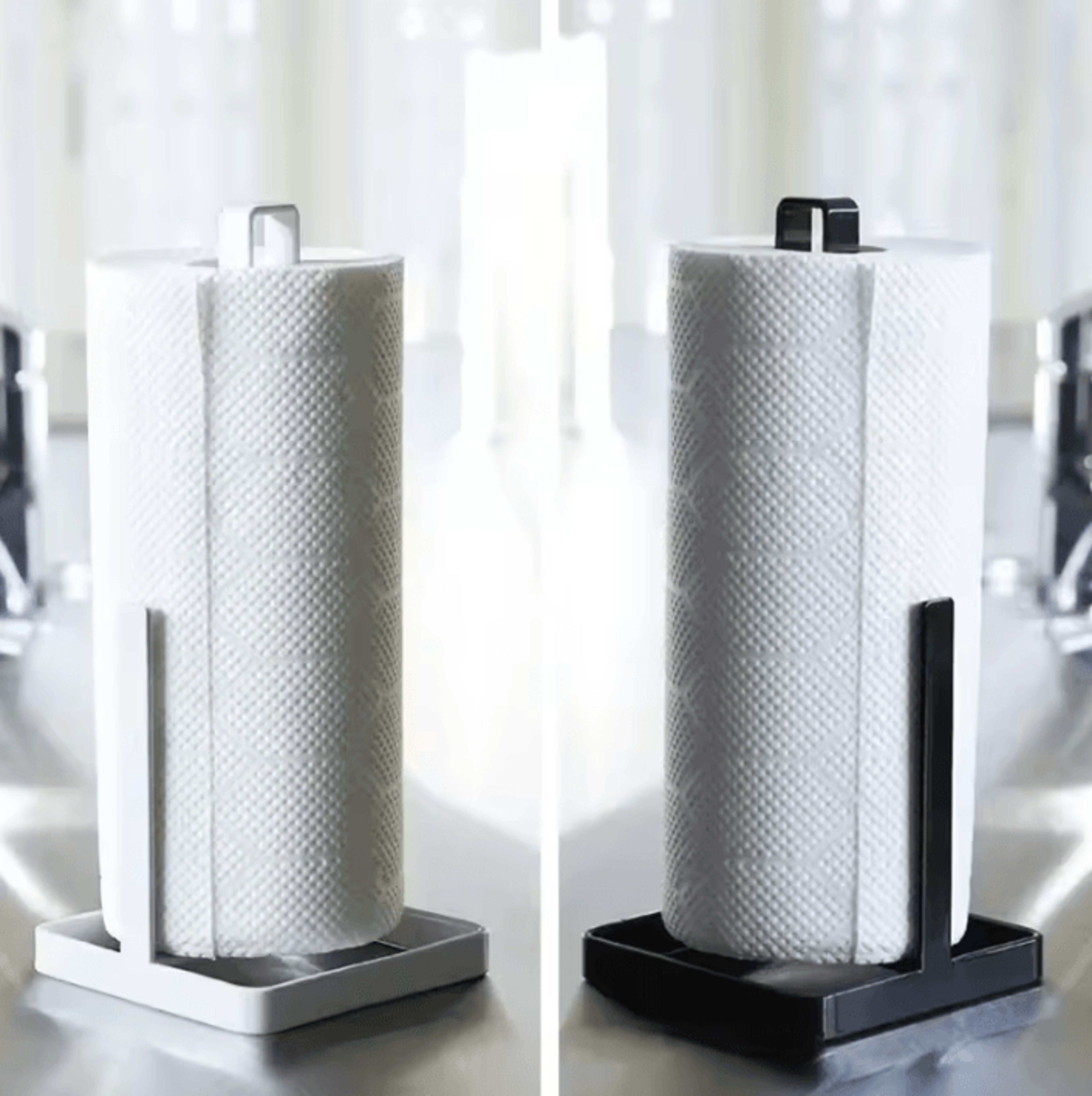 FlexRoll Paper Towel Holder Stand  Portable Tissue Organizer 2