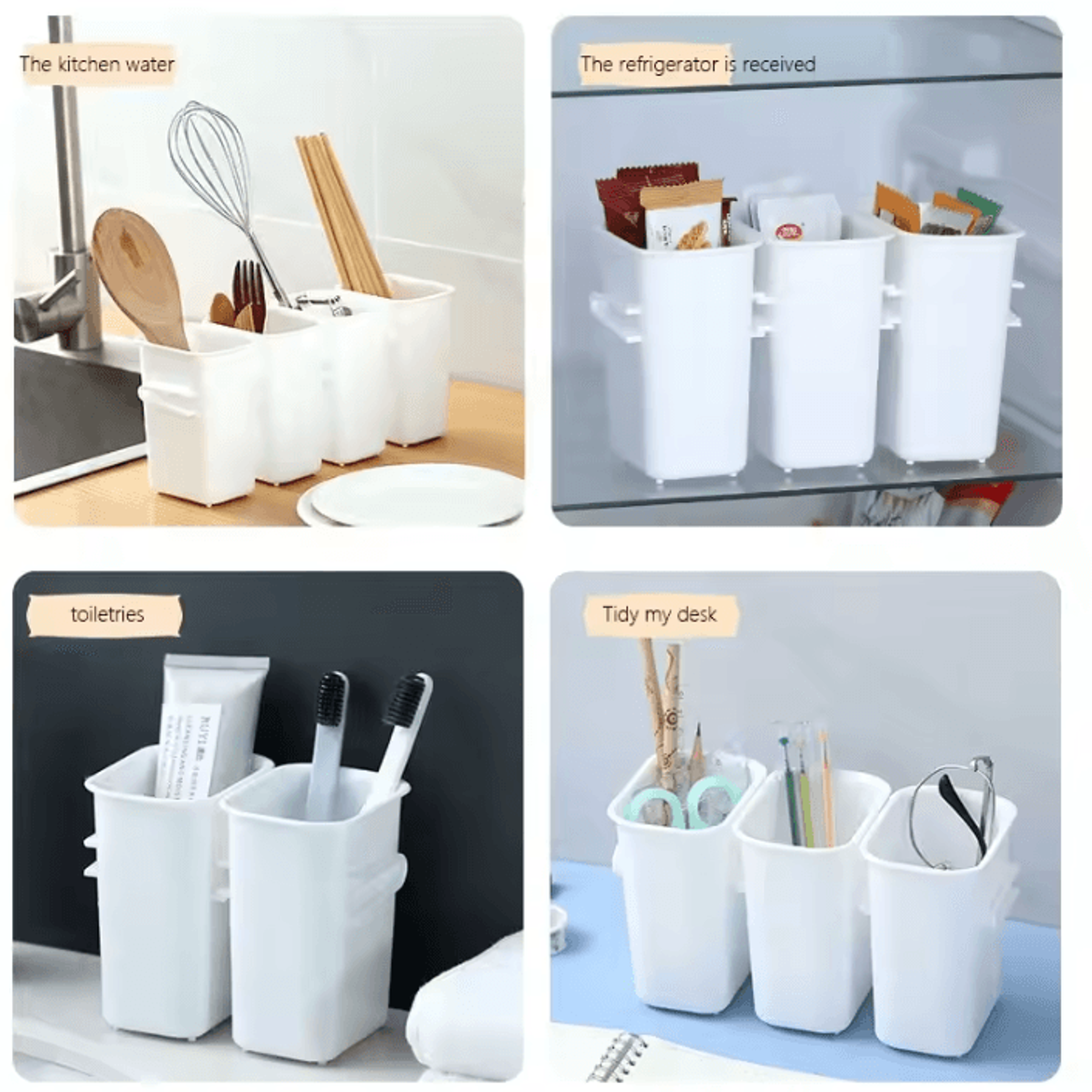 FreshSort Refrigerator Storage Bins  Food Classification Organizers 4
