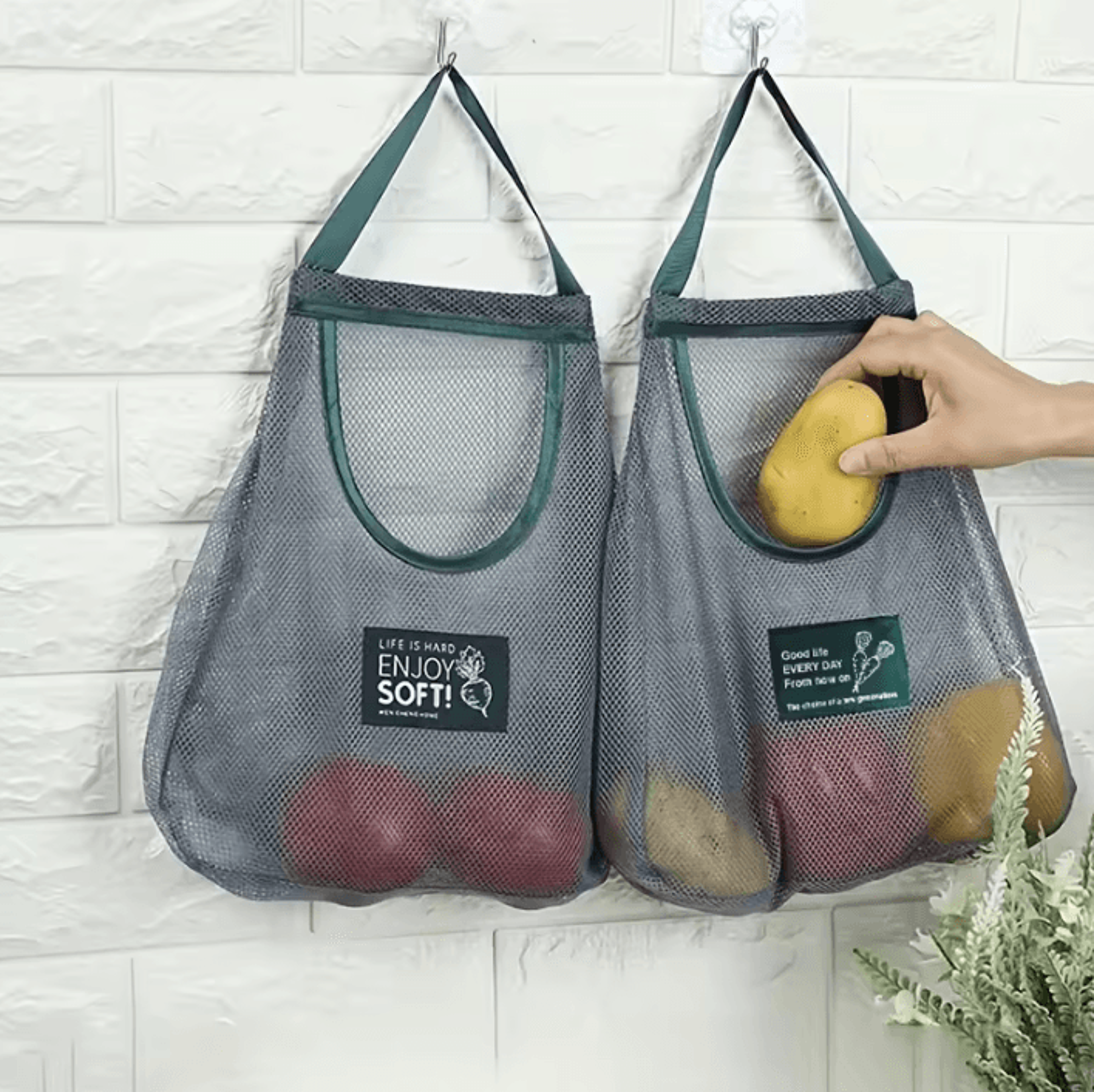 freshhang mesh produce storage bags