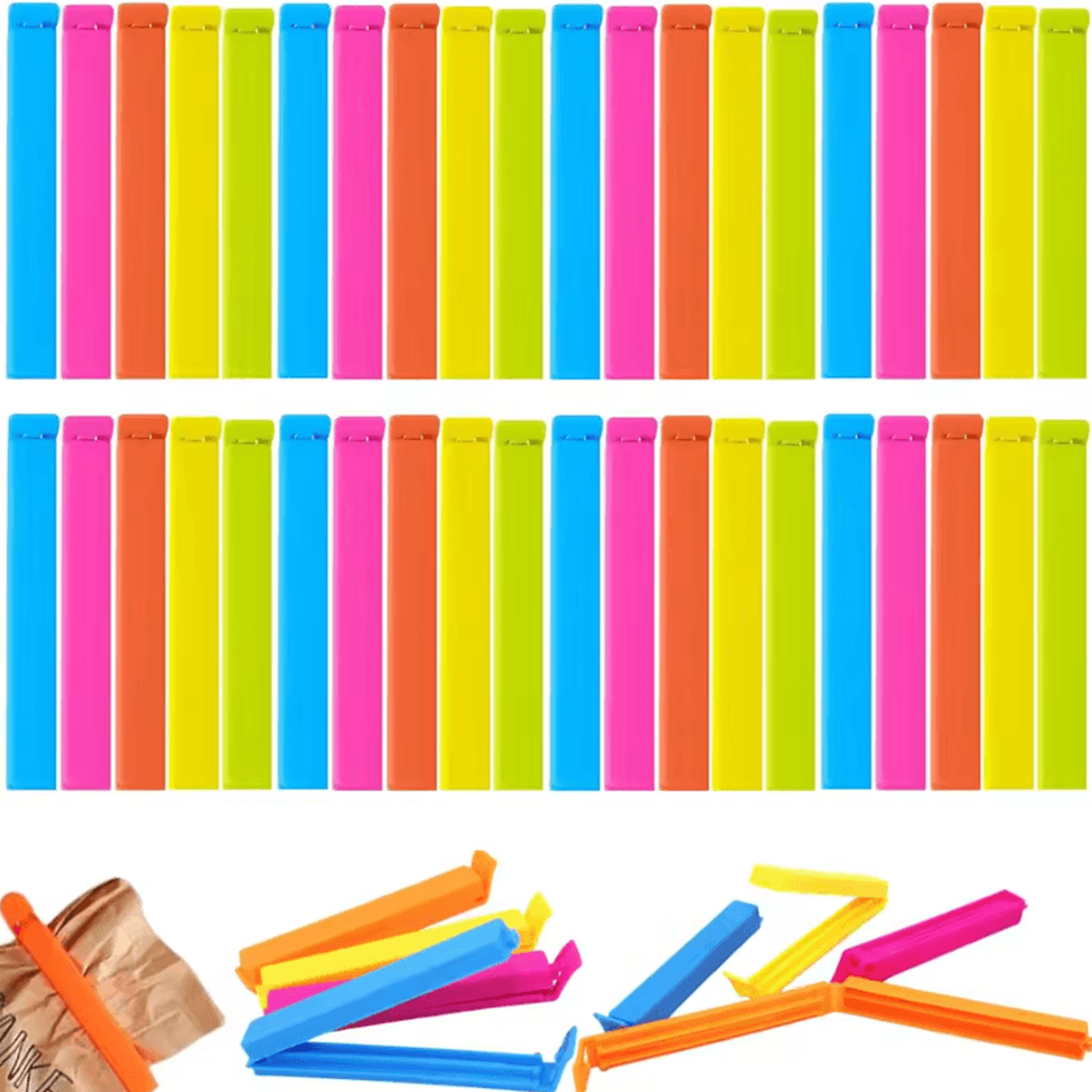 reusable food bag sealing clips set