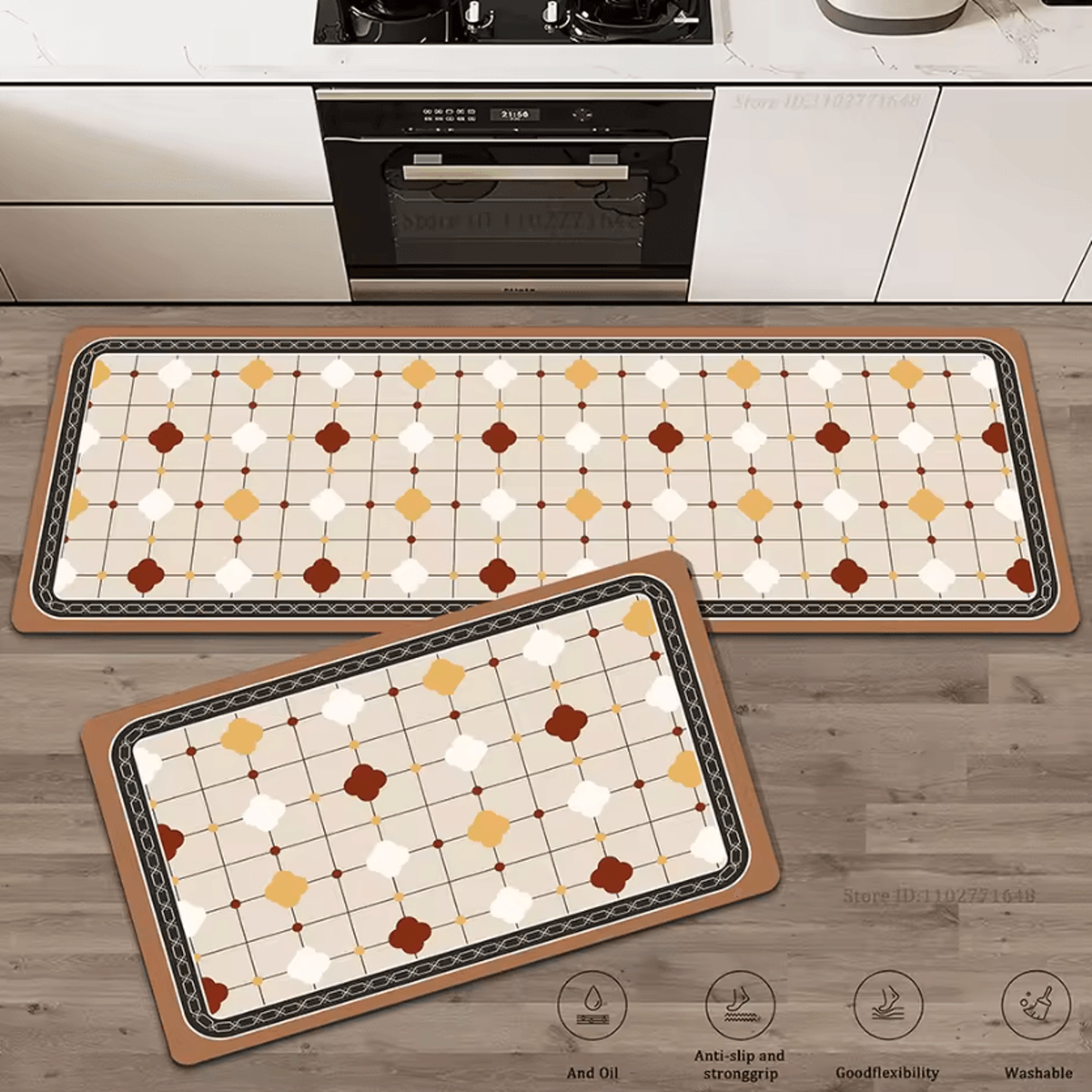 colorguard absorbent non-slip kitchen floor mat