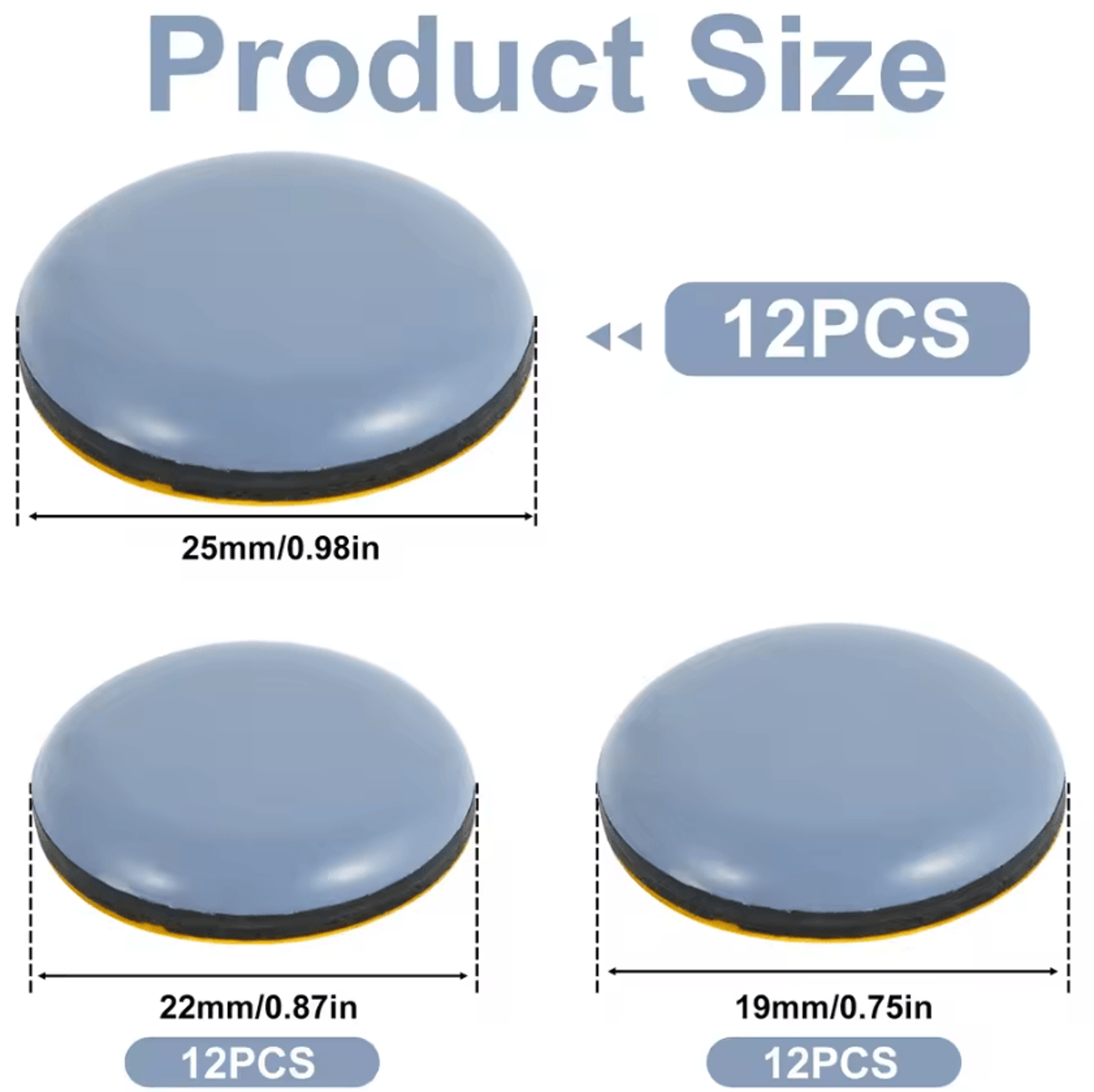 36-piece appliance sliders self-adhesive furniture sliders for kitchen appliances & furniture