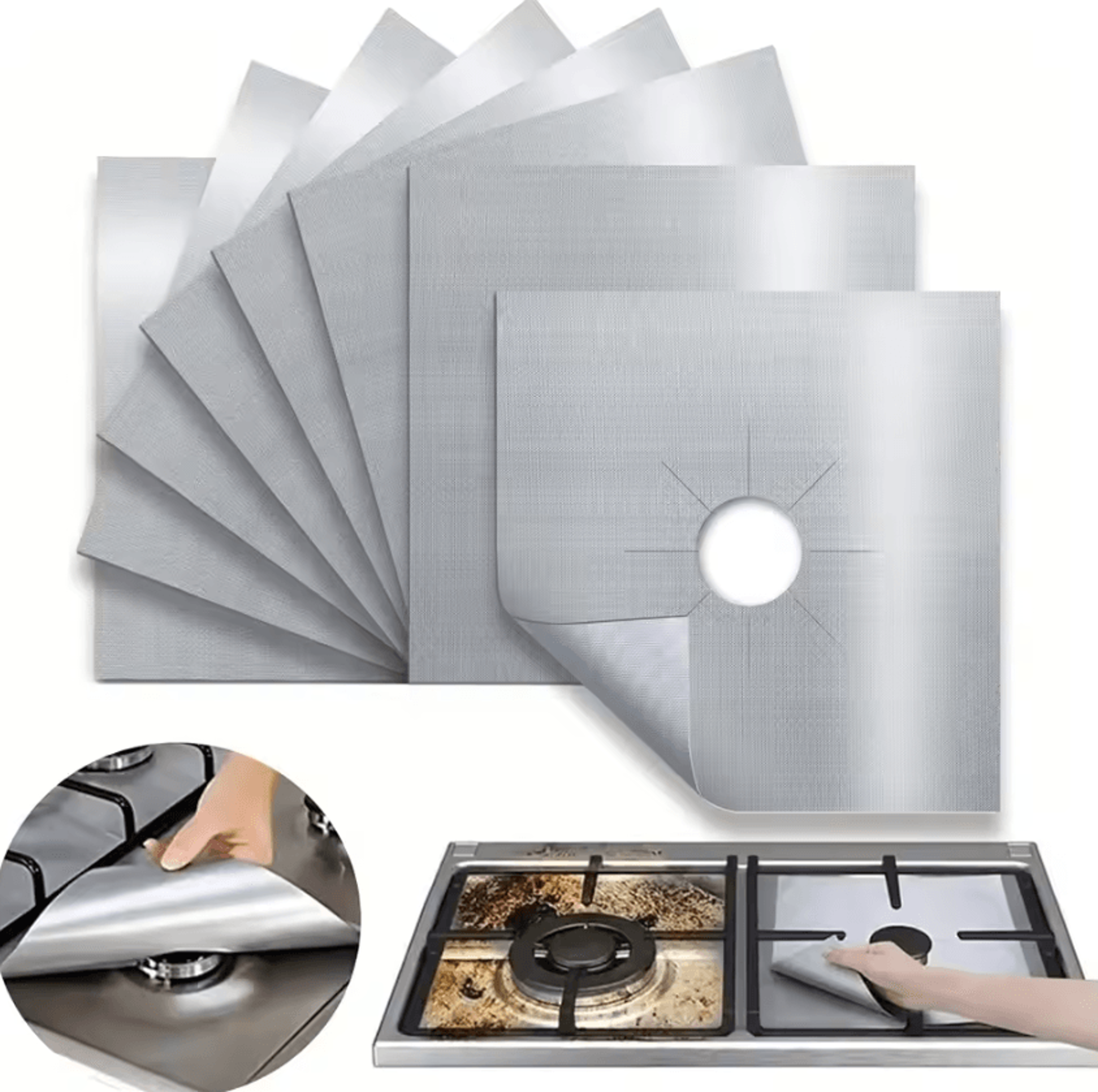 Reusable Gas Stove Burner Covers For Easy Kitchen Cleanup 1