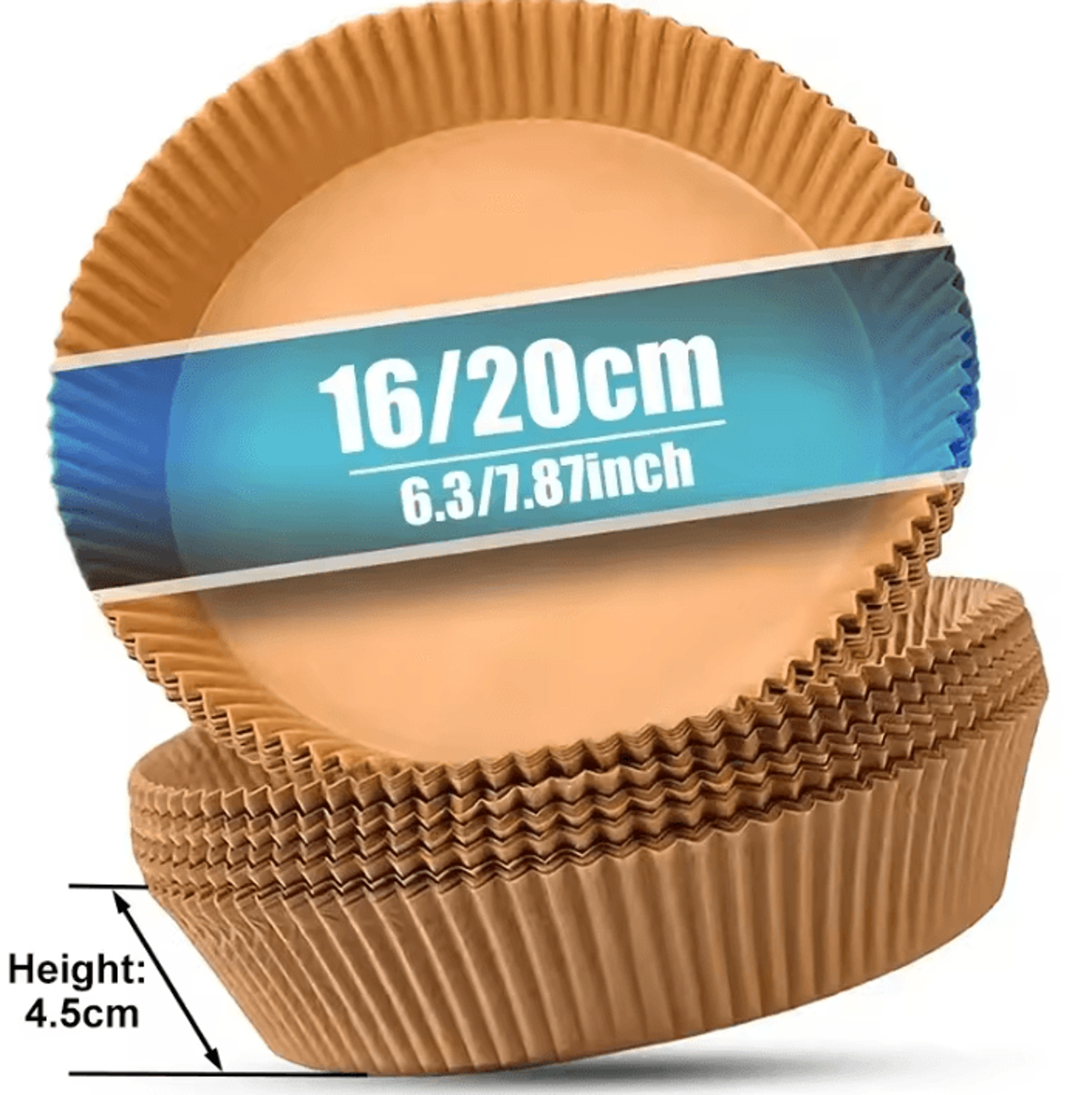 Round Disposable Air Fryer Paper Liners Non Stick Baking Parchment For Air Fryers 4