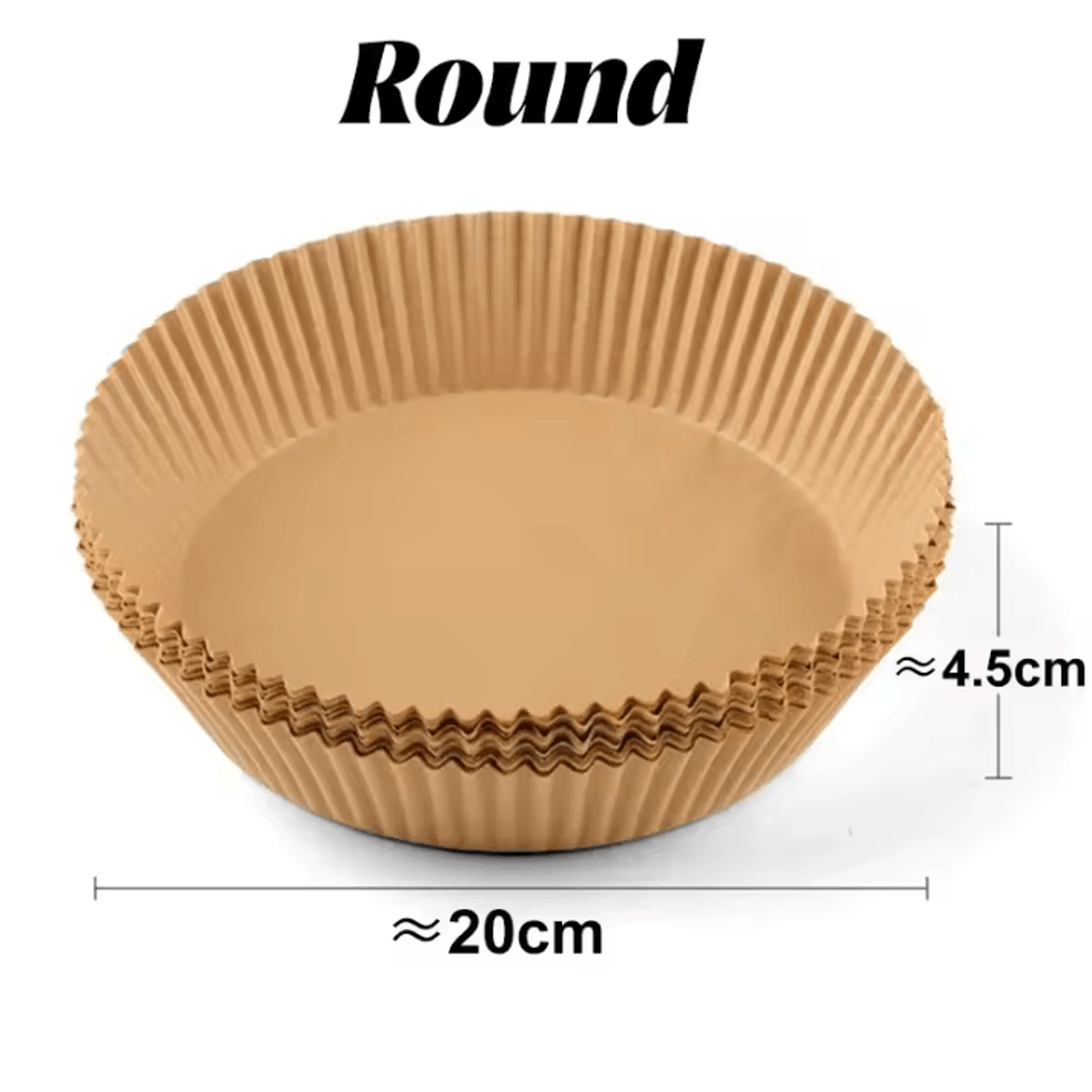 Round Disposable Air Fryer Paper Liners Non Stick Baking Parchment For Air Fryers 5