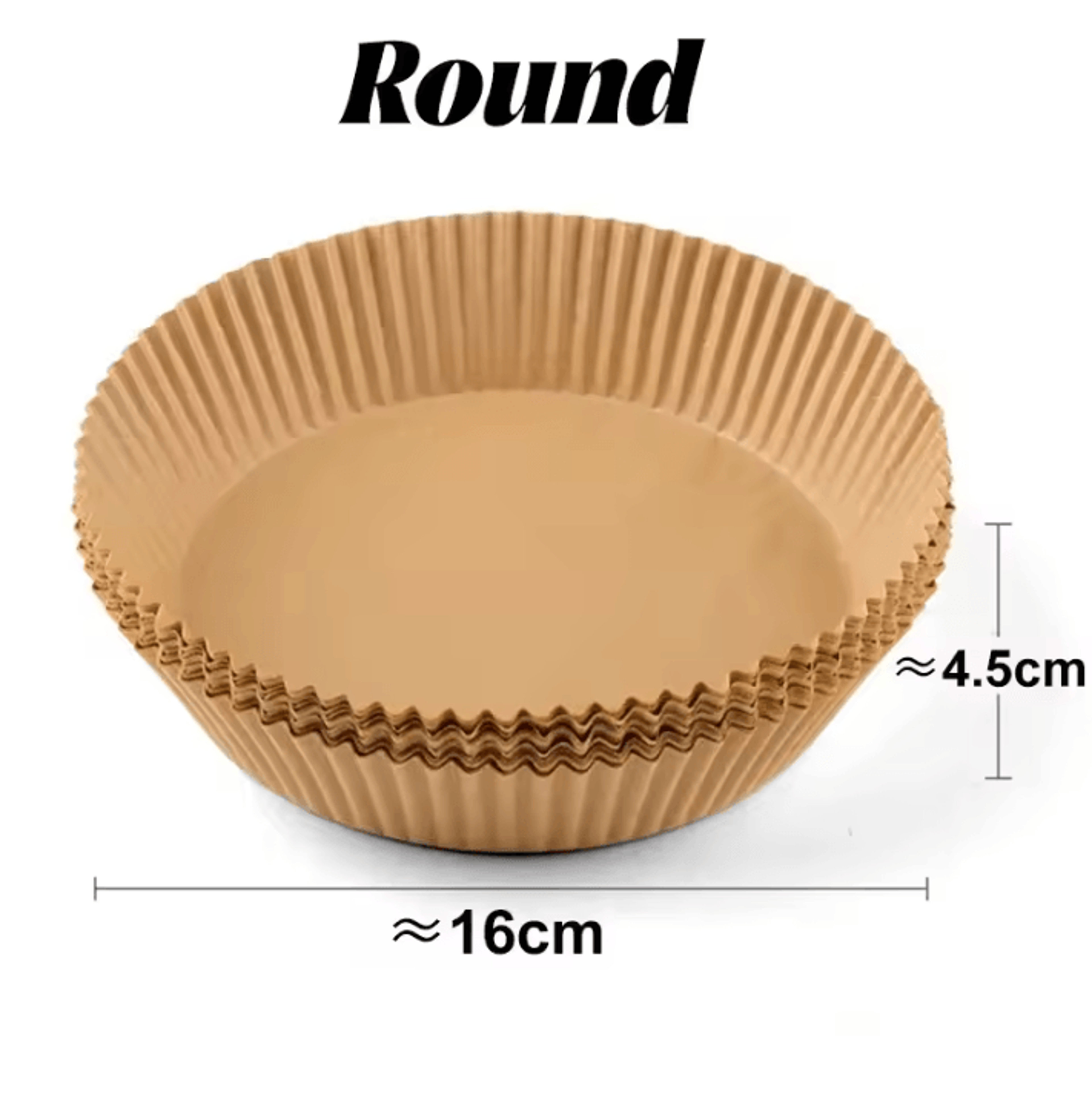 Round Disposable Air Fryer Paper Liners Non Stick Baking Parchment For Air Fryers 6
