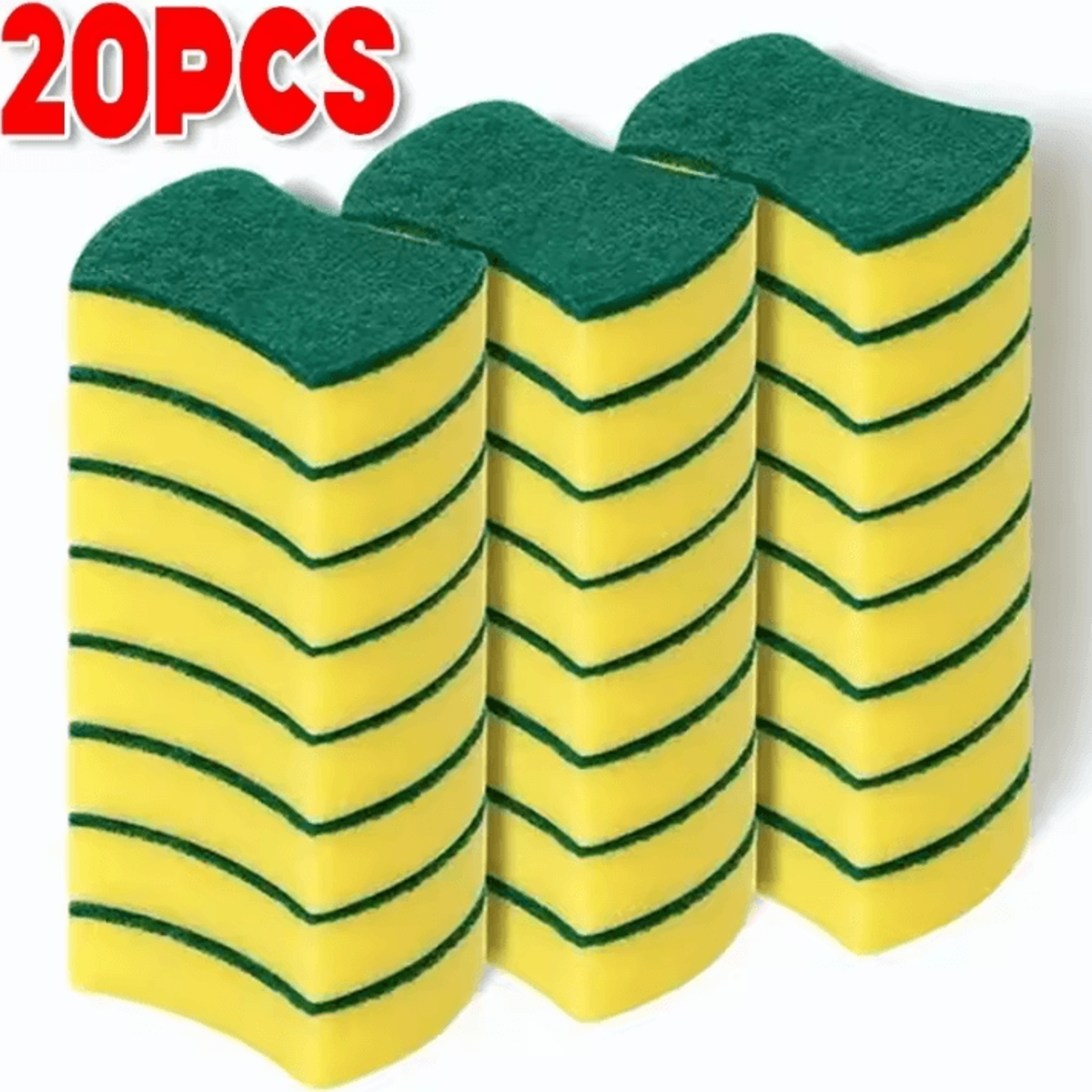 Soft Dishwashing Sponge Scouring Pads For Kitchen Cleaning And Non Scratch Scrubbing 8