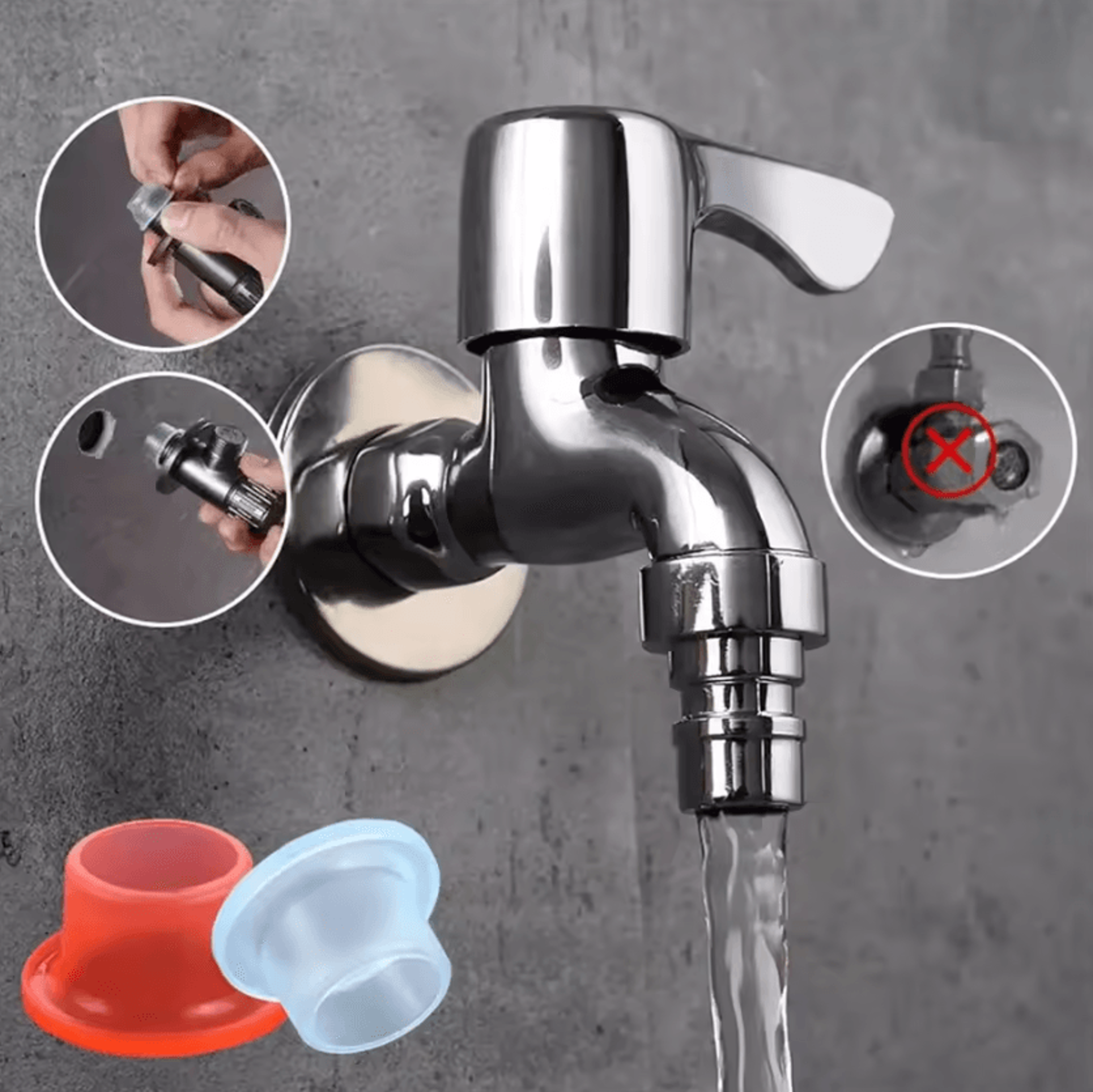 Universal Silicone Faucet Sealing Gaskets Leak Proof O Rings For Plumbing Pipes And Hoses 2