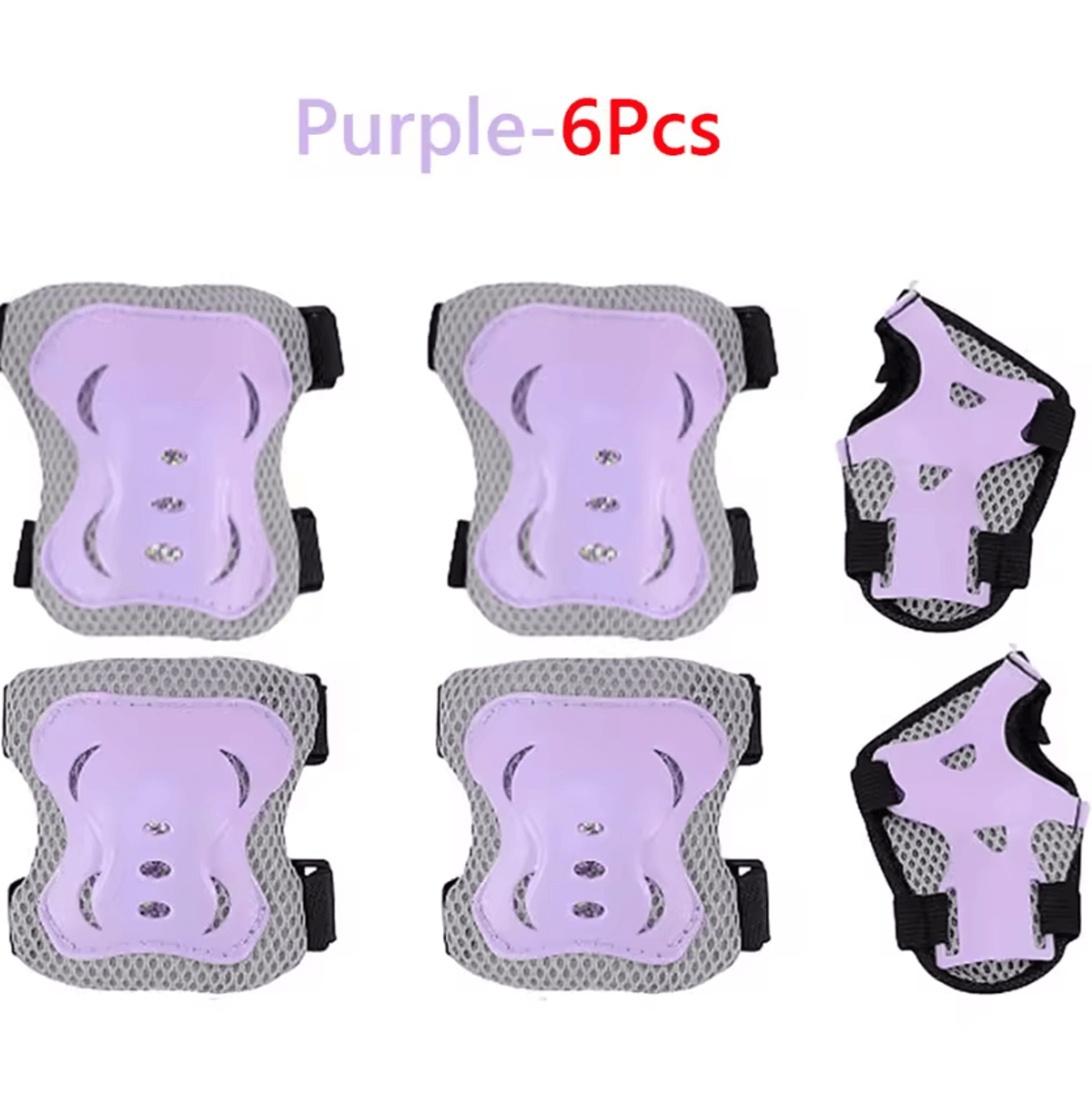 Adjustable Kids Protective Gear Set 6in1 With Knee Pads Elbow Pads And Wrist Guards 5