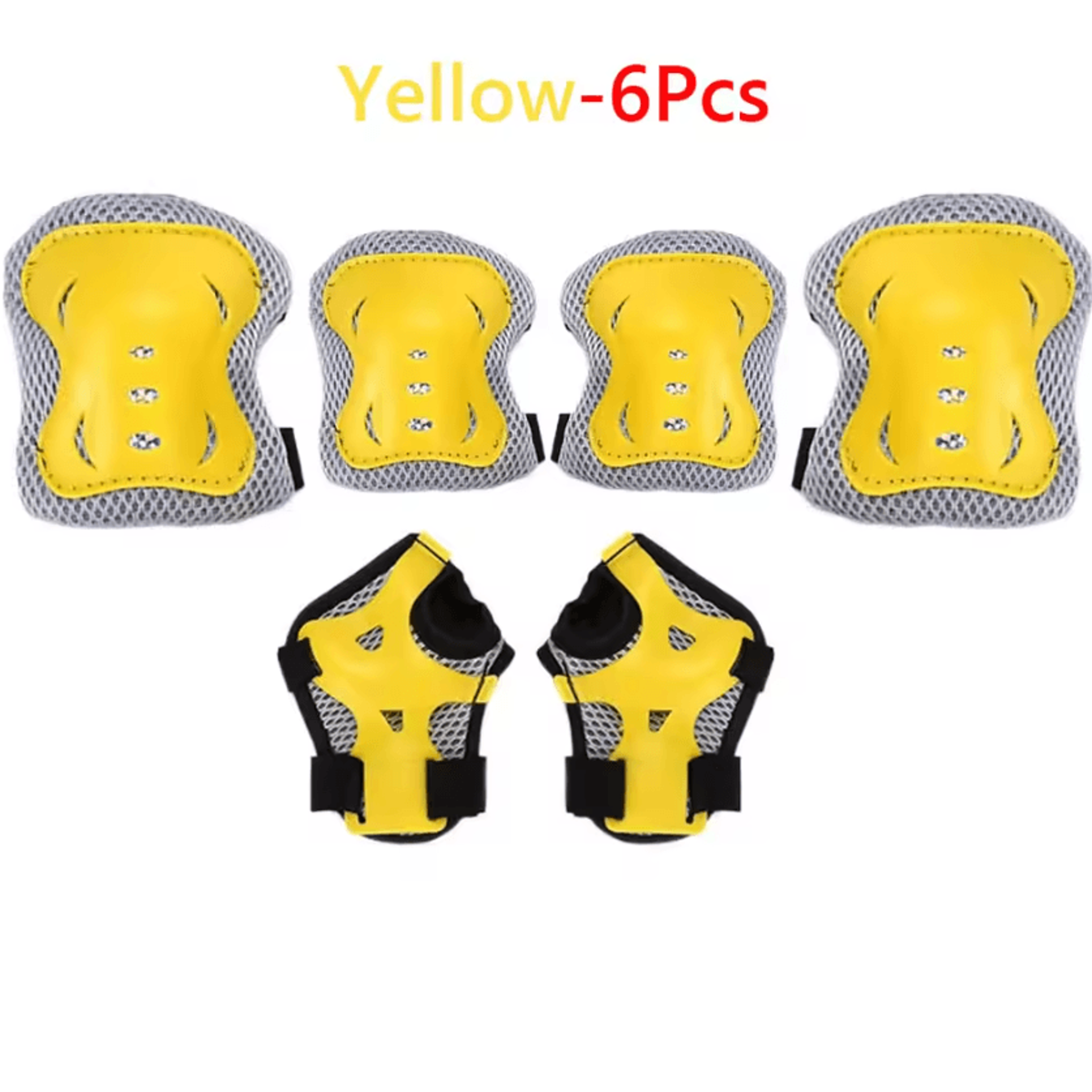 6in1 Kids Protective Gear Set With Knee Pads Elbow Pads  Wrist Guards For Skating Cycling Scooters  10