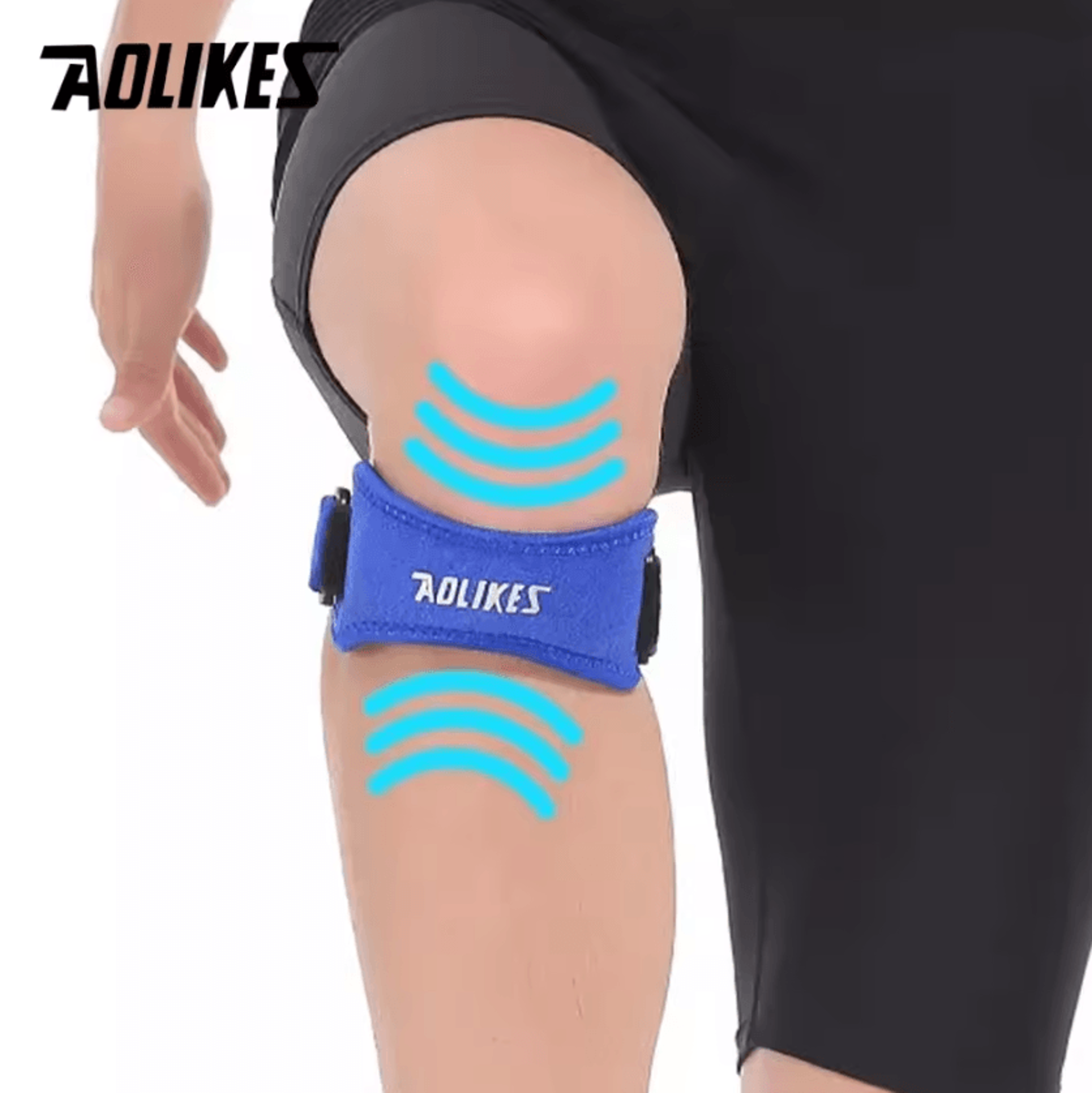 AOLIKES Patella Knee Strap Adjustable Knee Support Brace For Running Basketball  Sports Protection 1