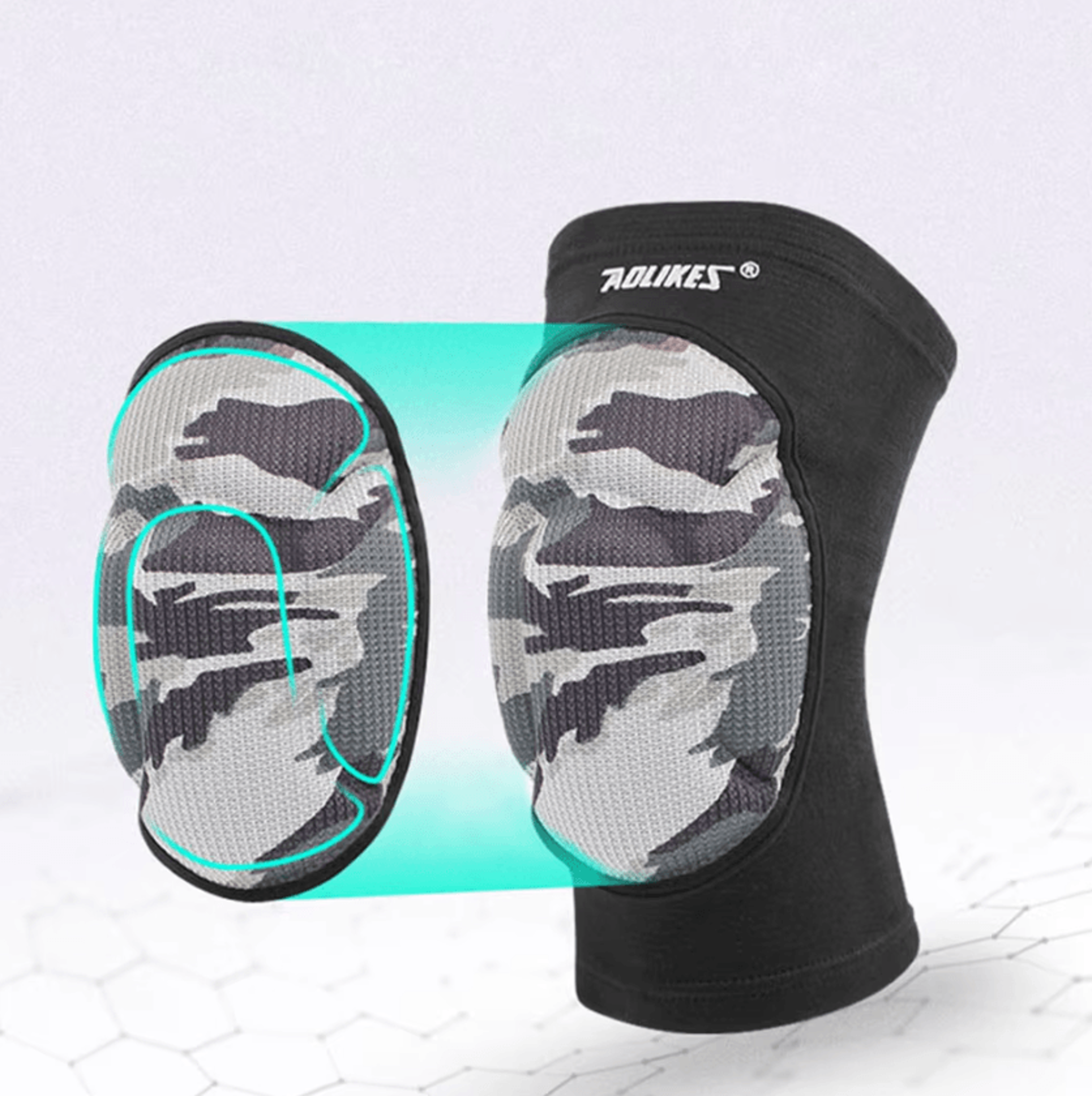 AOLIKES Volleyball Knee Pads Thick Sponge Protective Knee Pads For Dance Wrestling  Sports 1