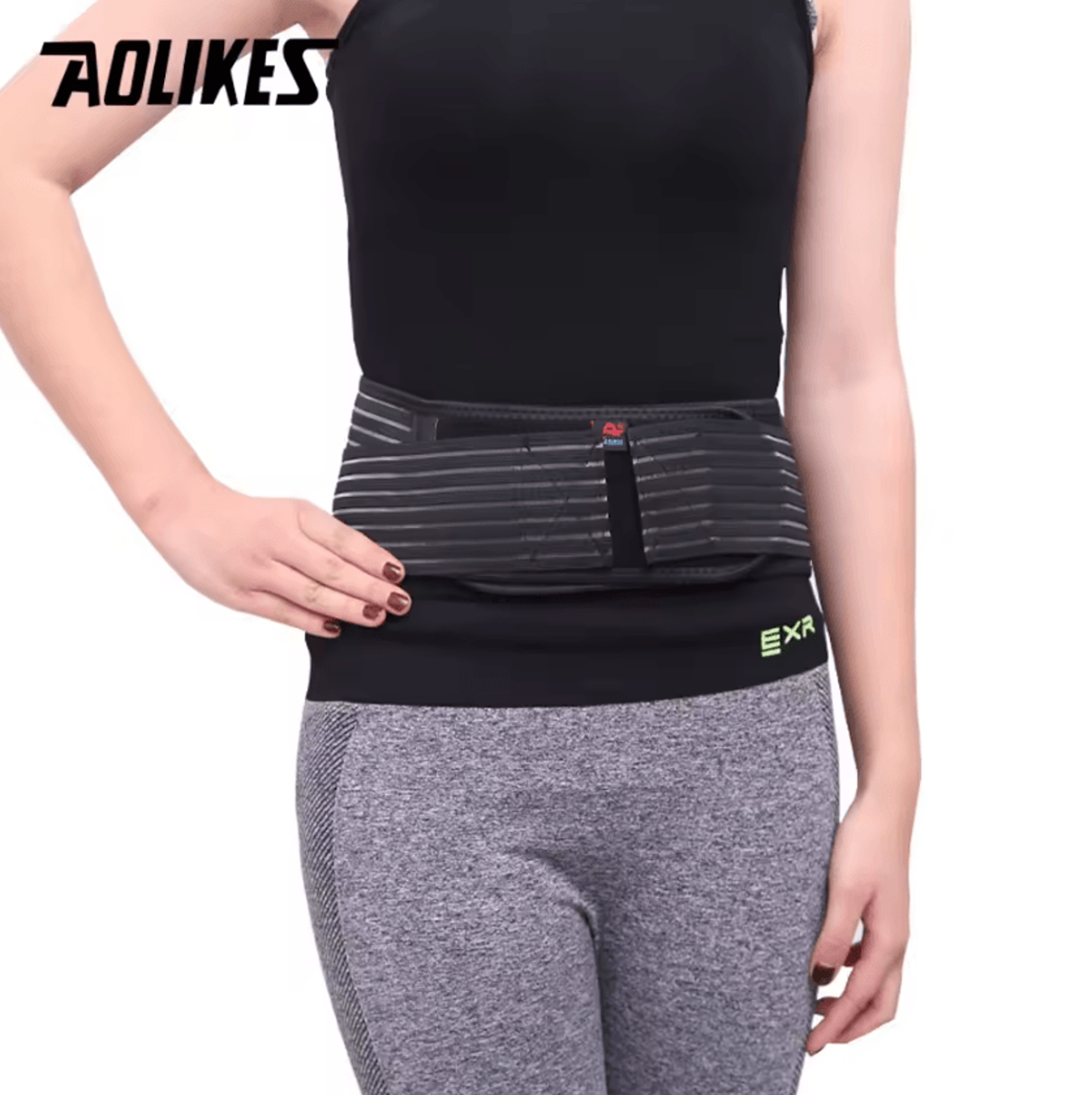 AOLIKES Tourmaline Waist Support Belt SelfWarming Lumbar Back Brace For Posture Support And Everyda 1