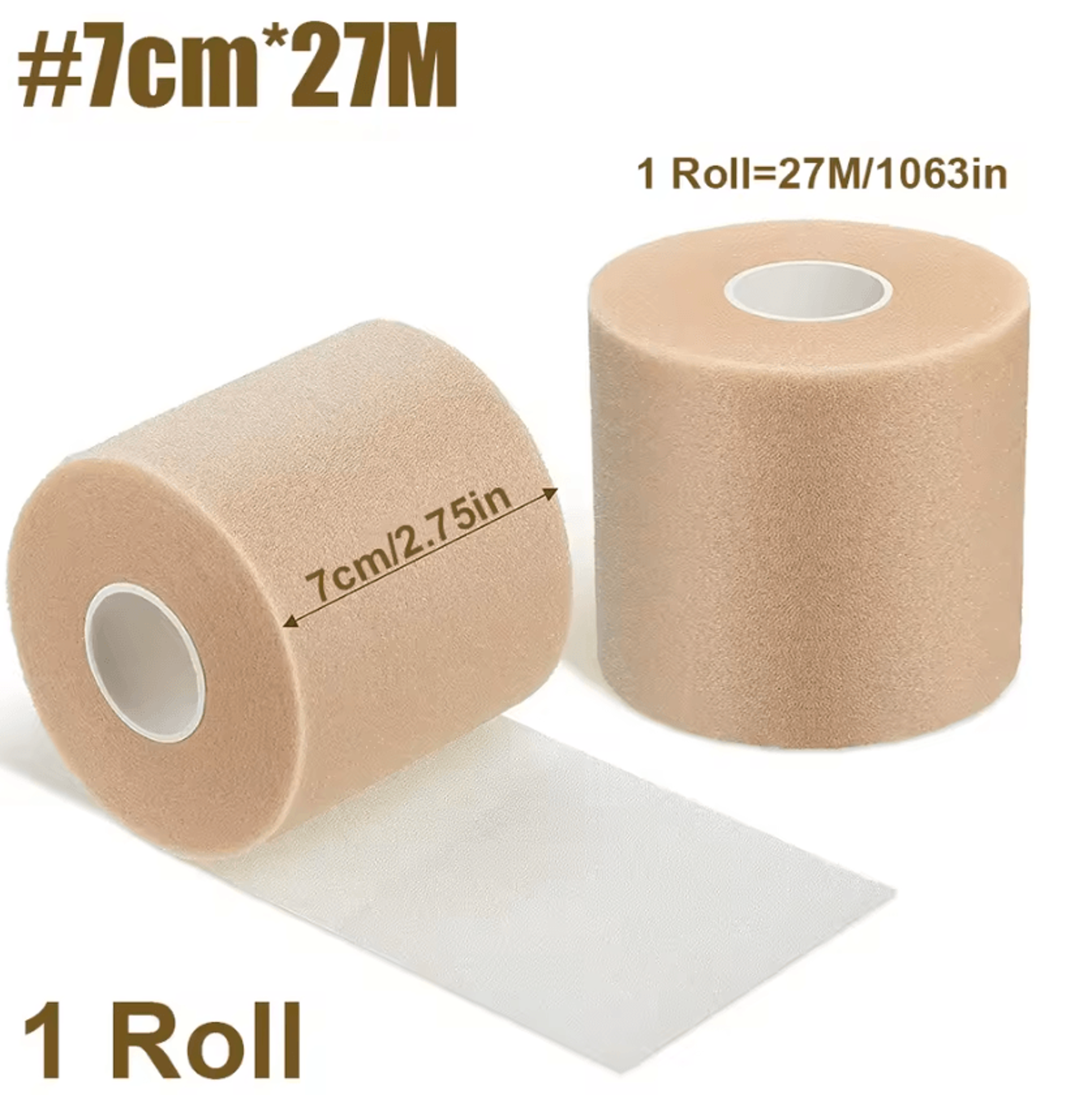 Athletic Pre Wrap Foam Tape Soft Protective Underwrap For Sports Taping Hair And Skin Protection 4