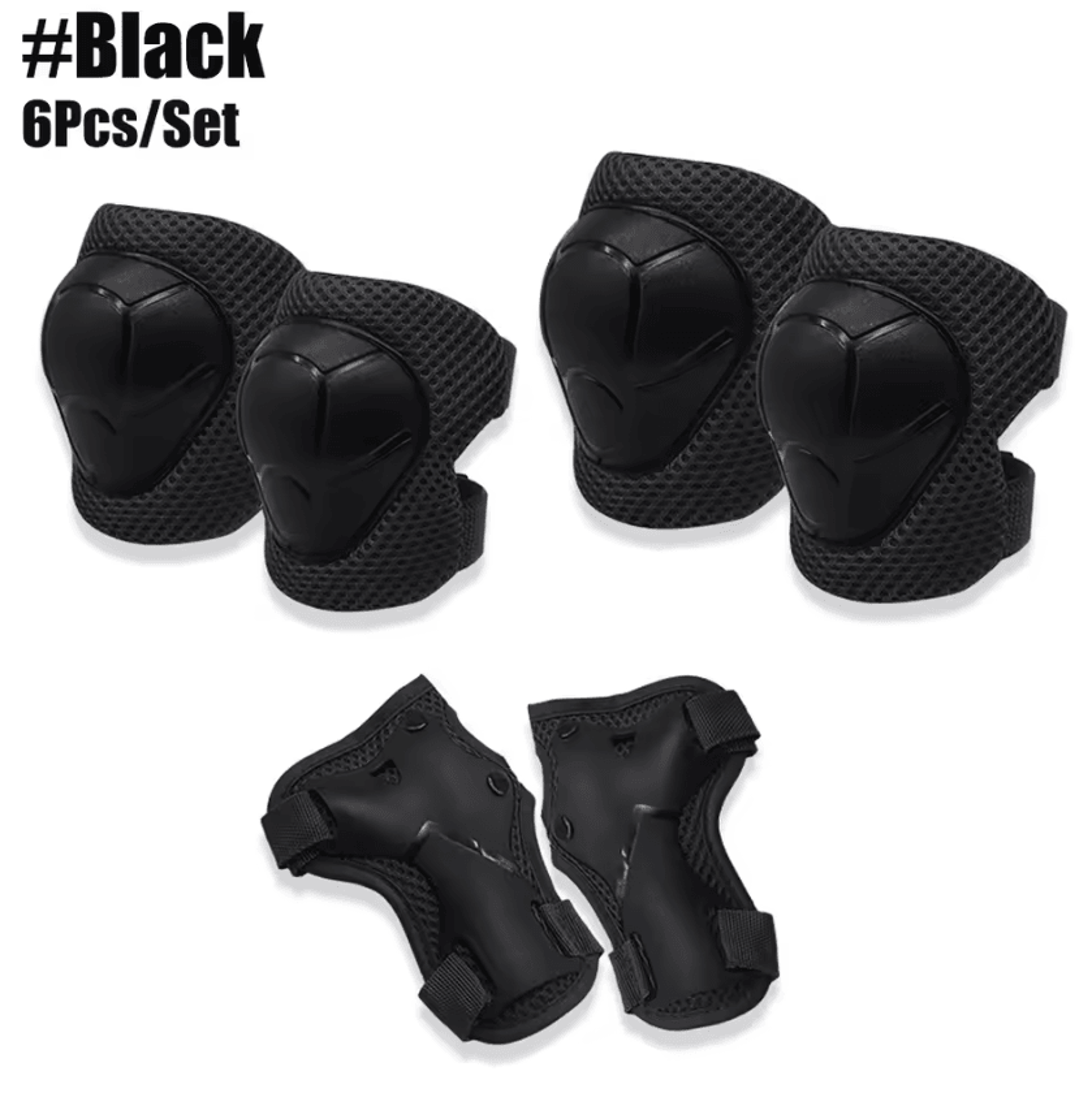Kids Protective Gear Set 6Piece Knee Pads Elbow Pads And Wrist Guards For Skating Cycling And Outdo 4