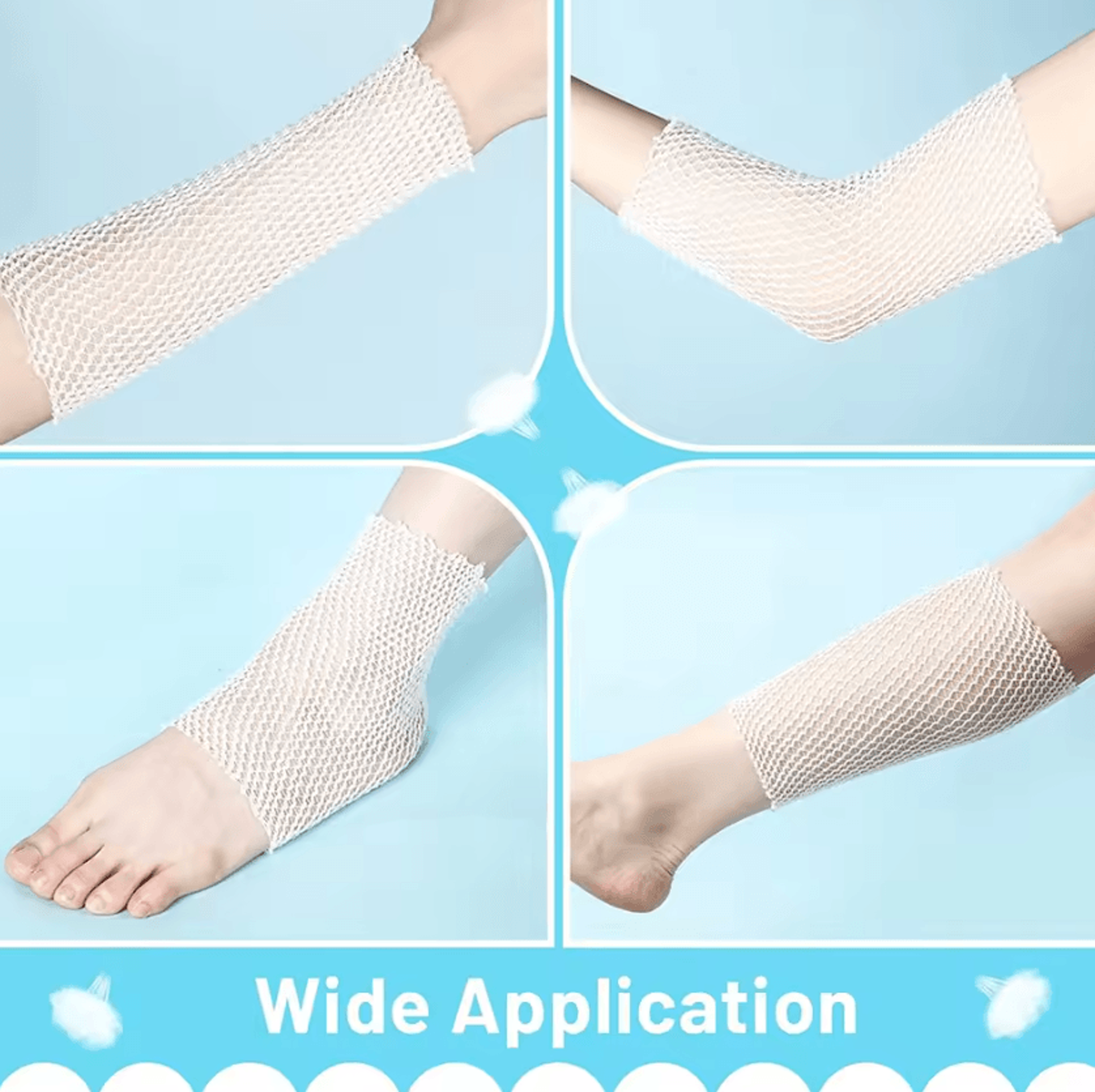 Elastic Tubular Bandage Fix Net For Wound Dressing Knee Calf And Ankle Support 1