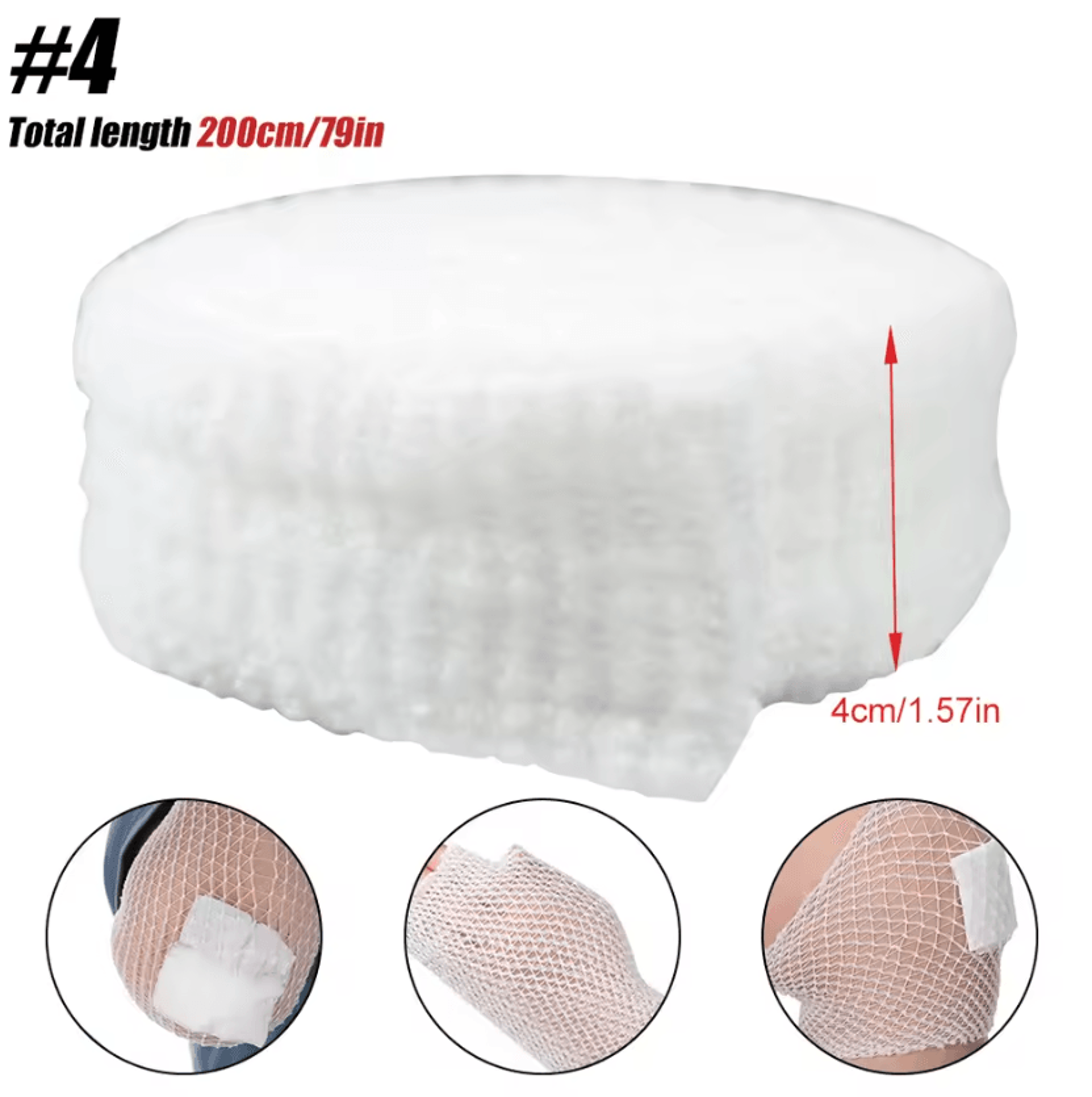 Elastic Tubular Bandage Fix Net For Wound Dressing Knee Calf And Ankle Support 3