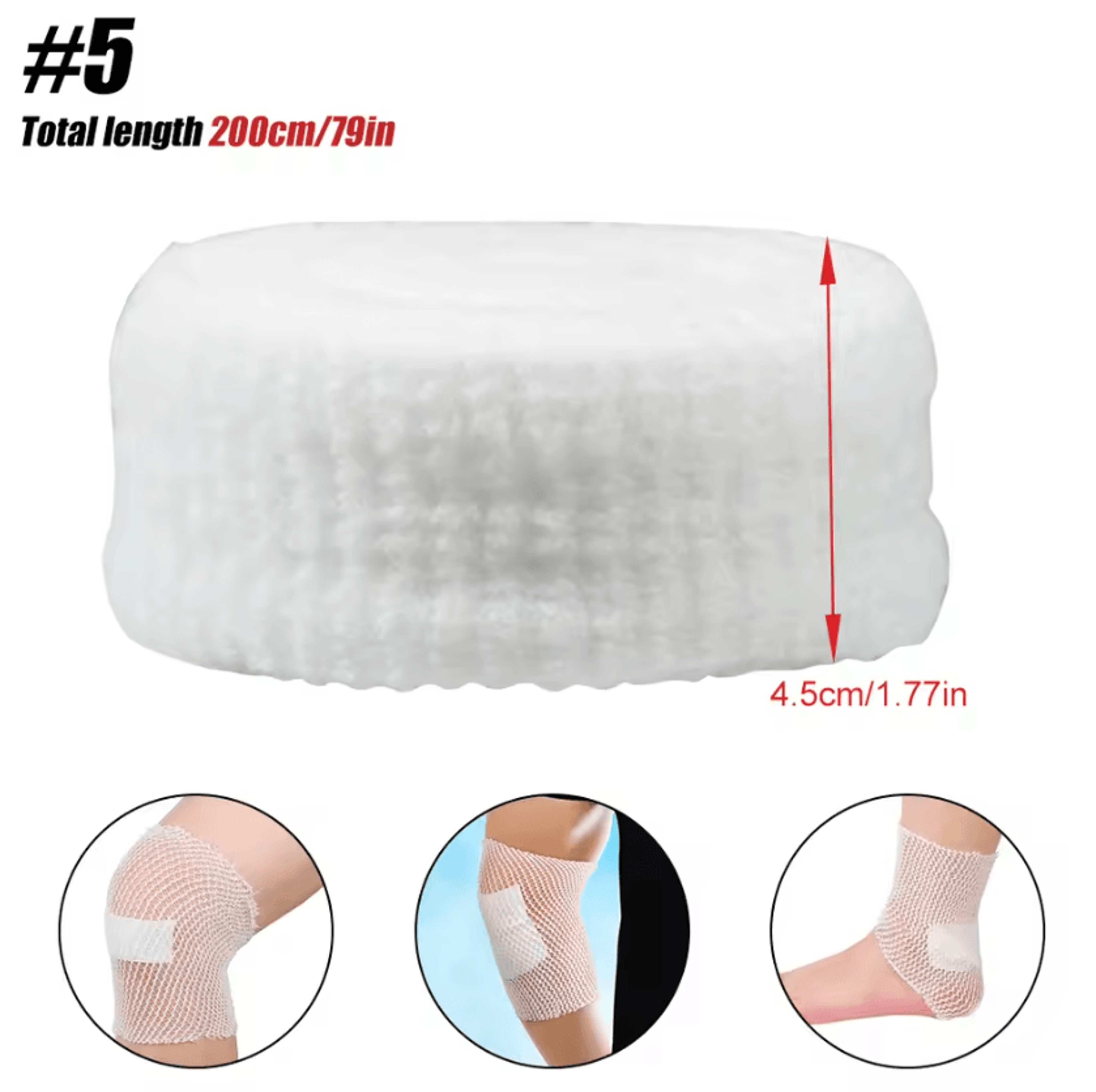 Elastic Tubular Bandage Fix Net For Wound Dressing Knee Calf And Ankle Support 5
