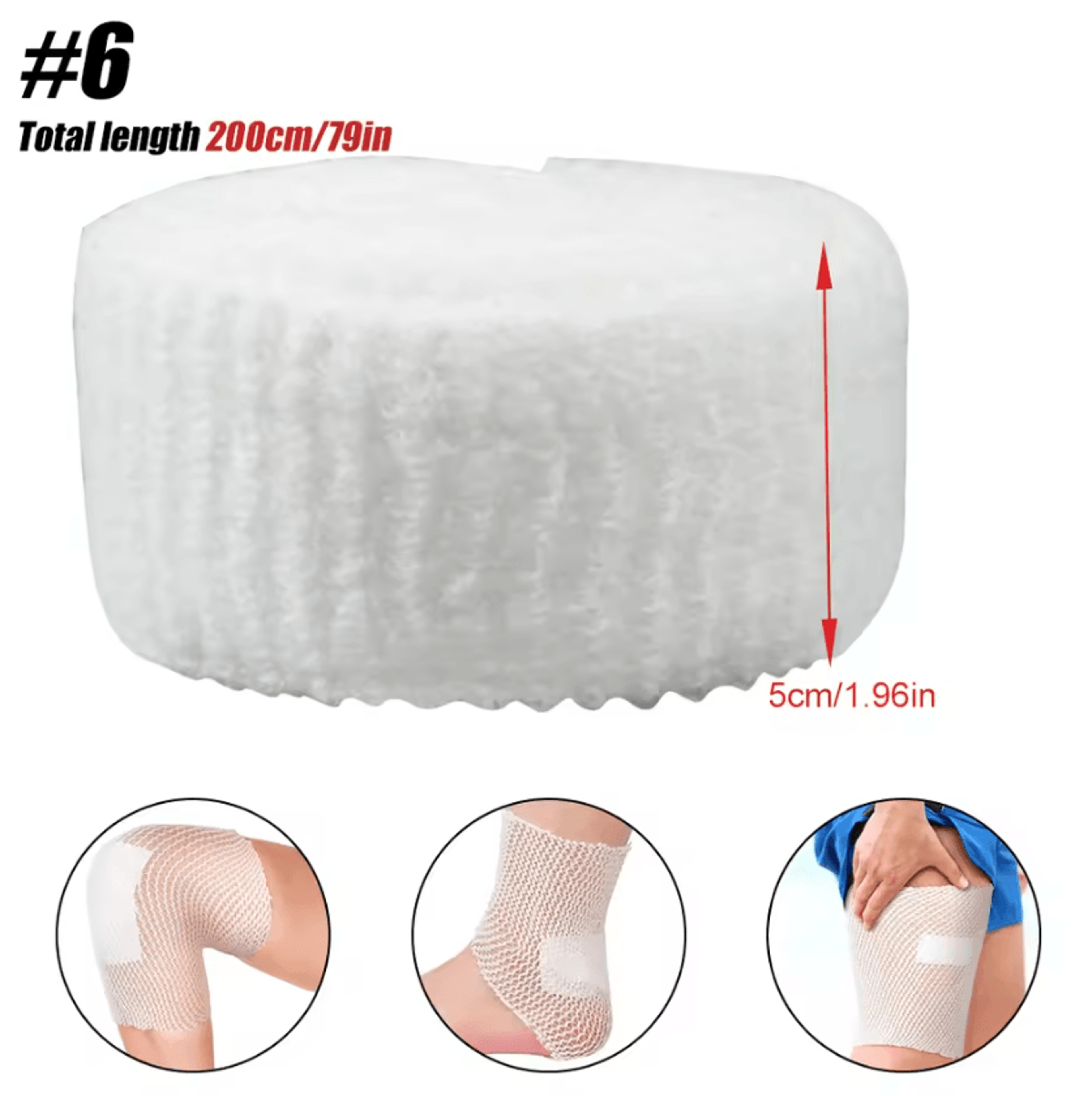 Elastic Tubular Bandage Fix Net For Wound Dressing Knee Calf And Ankle Support 6
