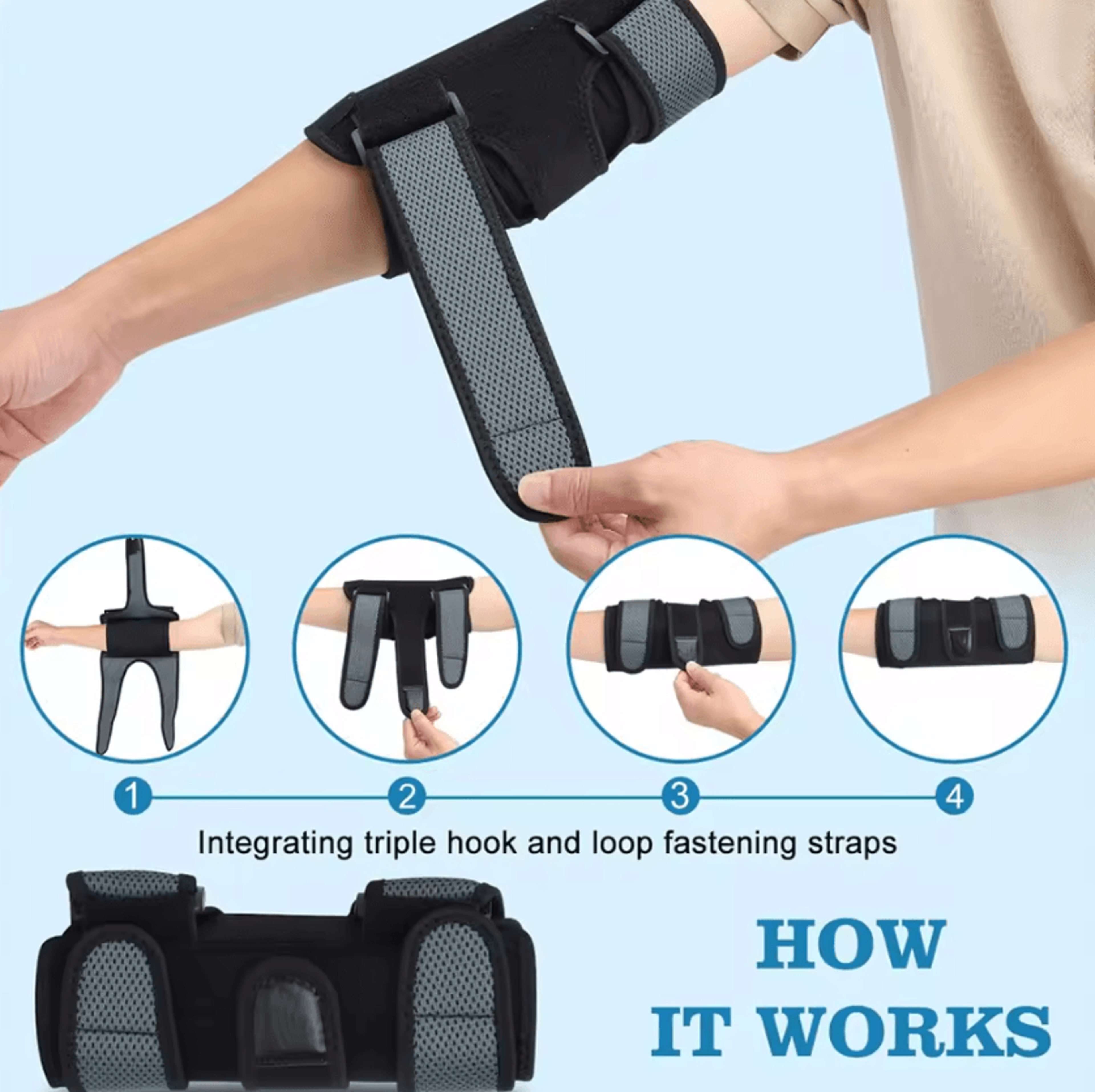Adjustable Elbow Brace With Removable Splints For Cubital Tunnel Tennis Elbow And Everyday Support 2