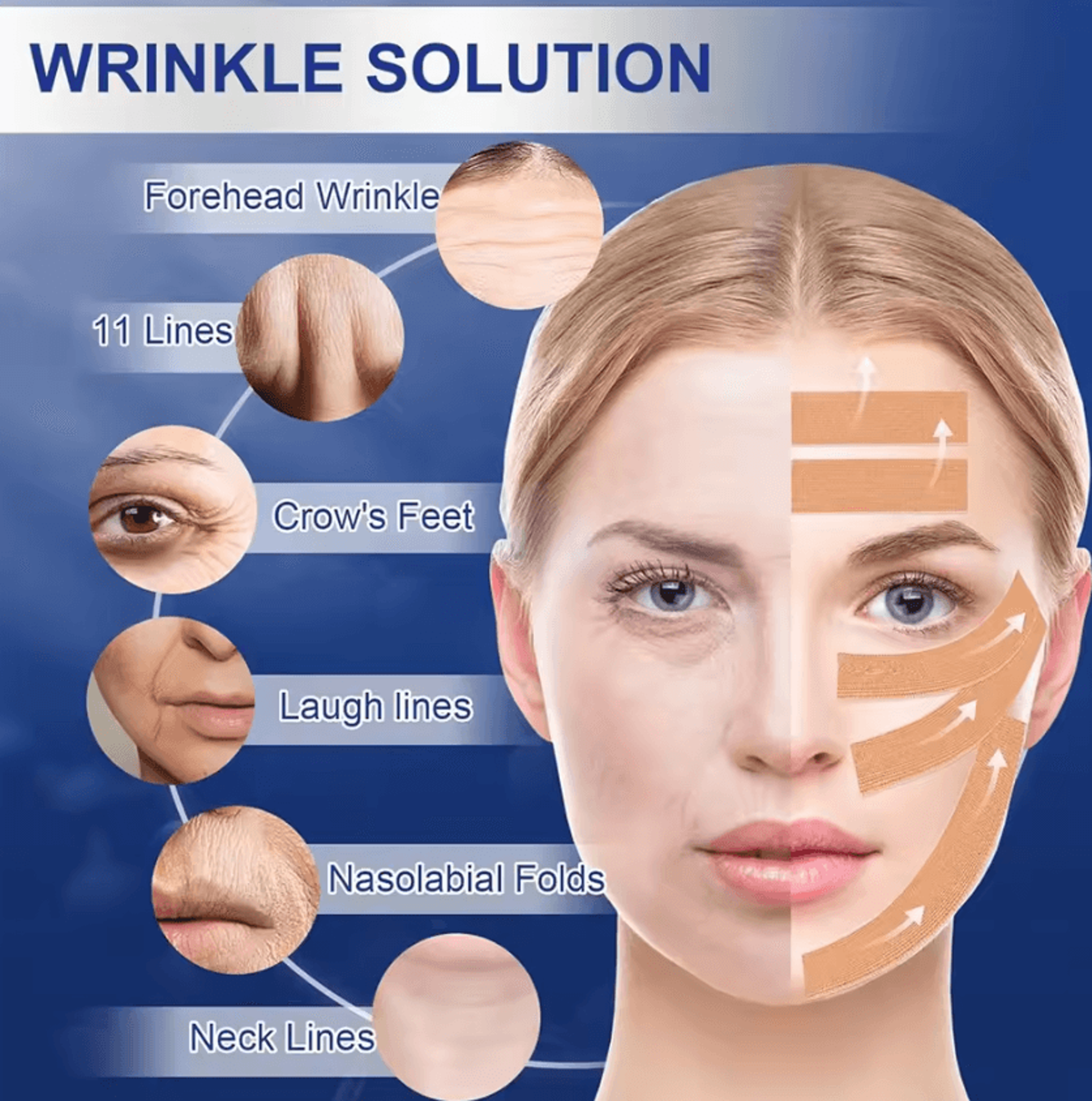 Anti Wrinkle Face Tape Overnight Facial Lifting Tape For Forehead And Face 2