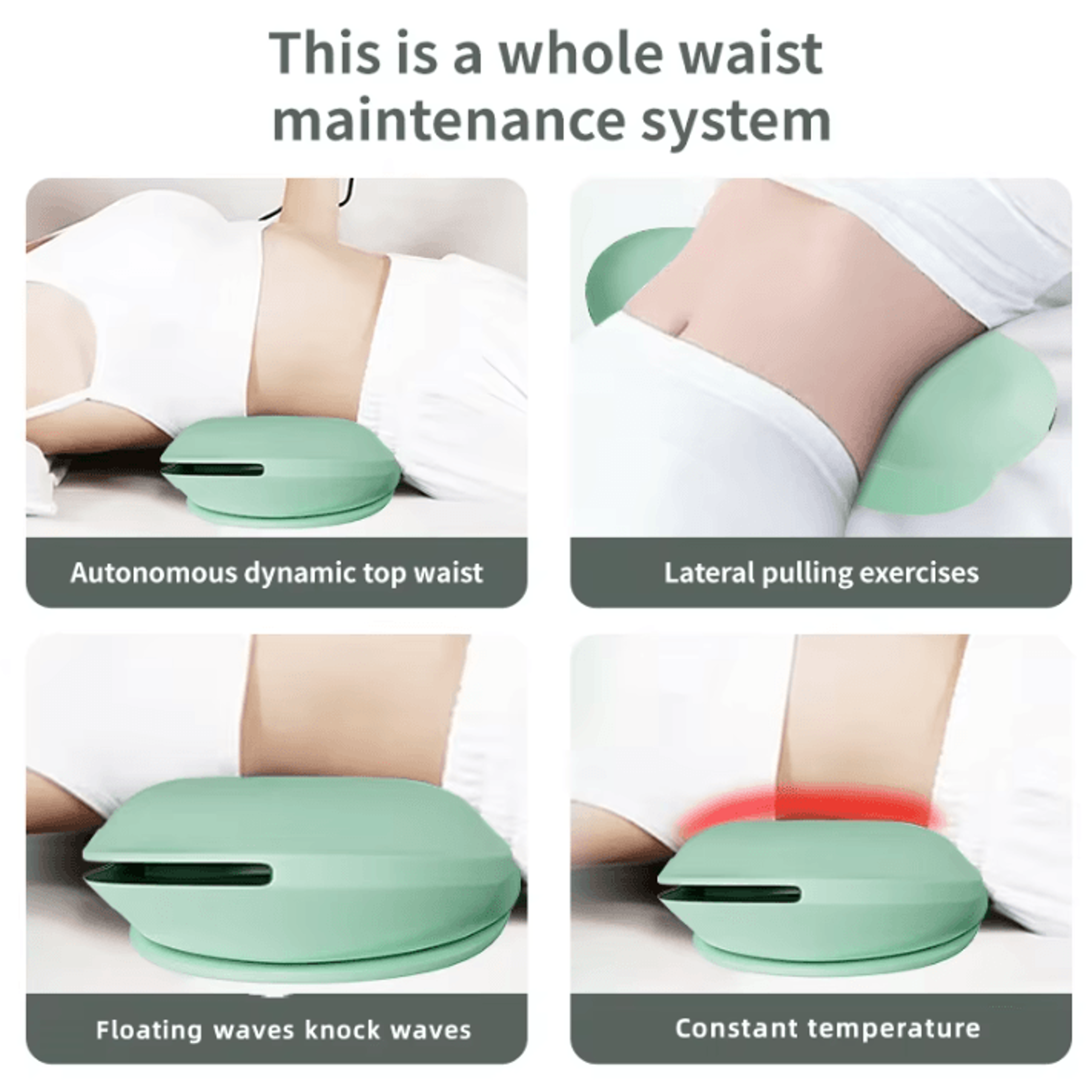 Electric Lumbar Traction Device With Heat And Adjustable Air Compression Back Stretcher 3