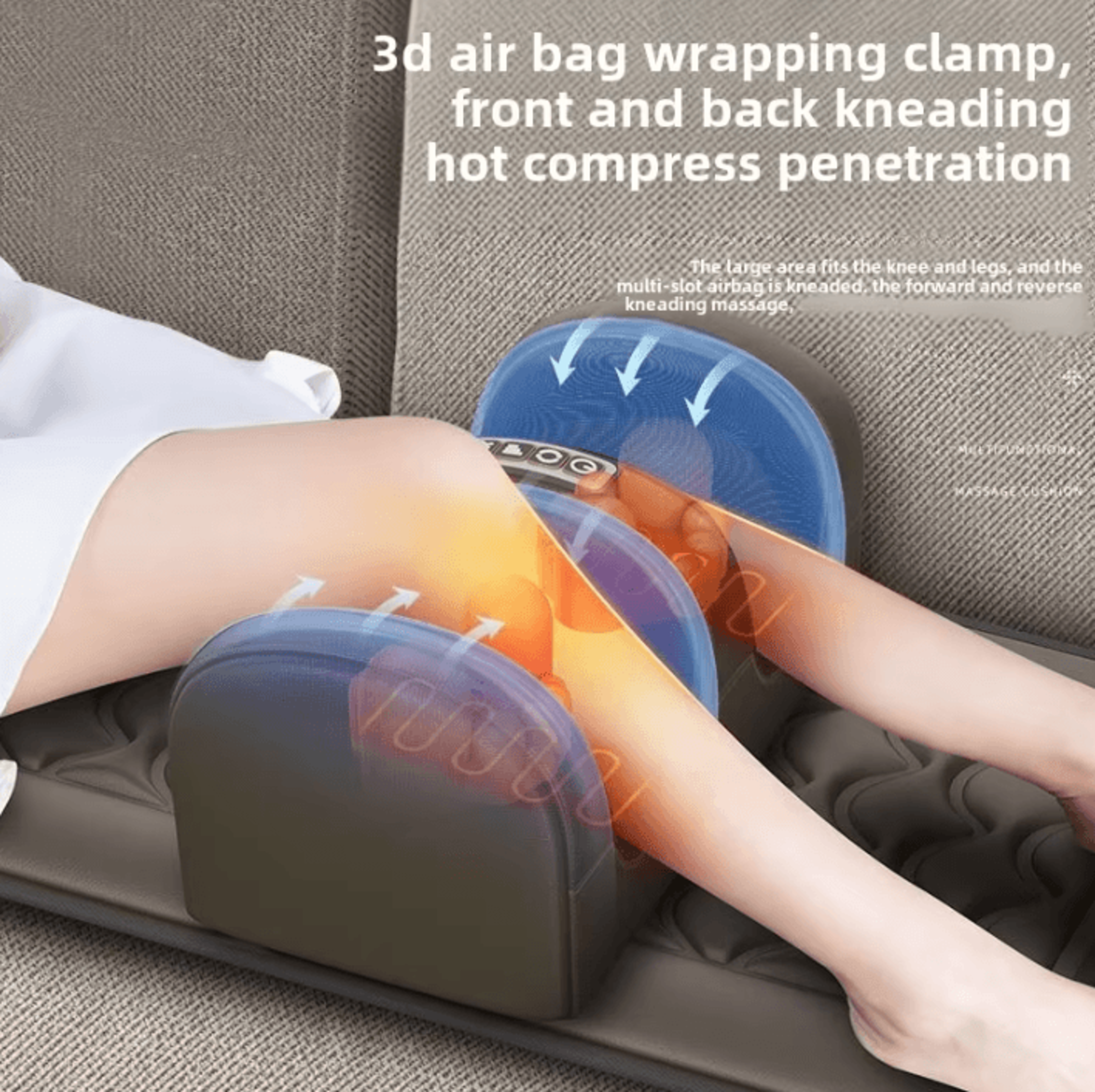 Multifunctional Full Body Massage Mattress With Lumbar Traction Heat And Vibration 1