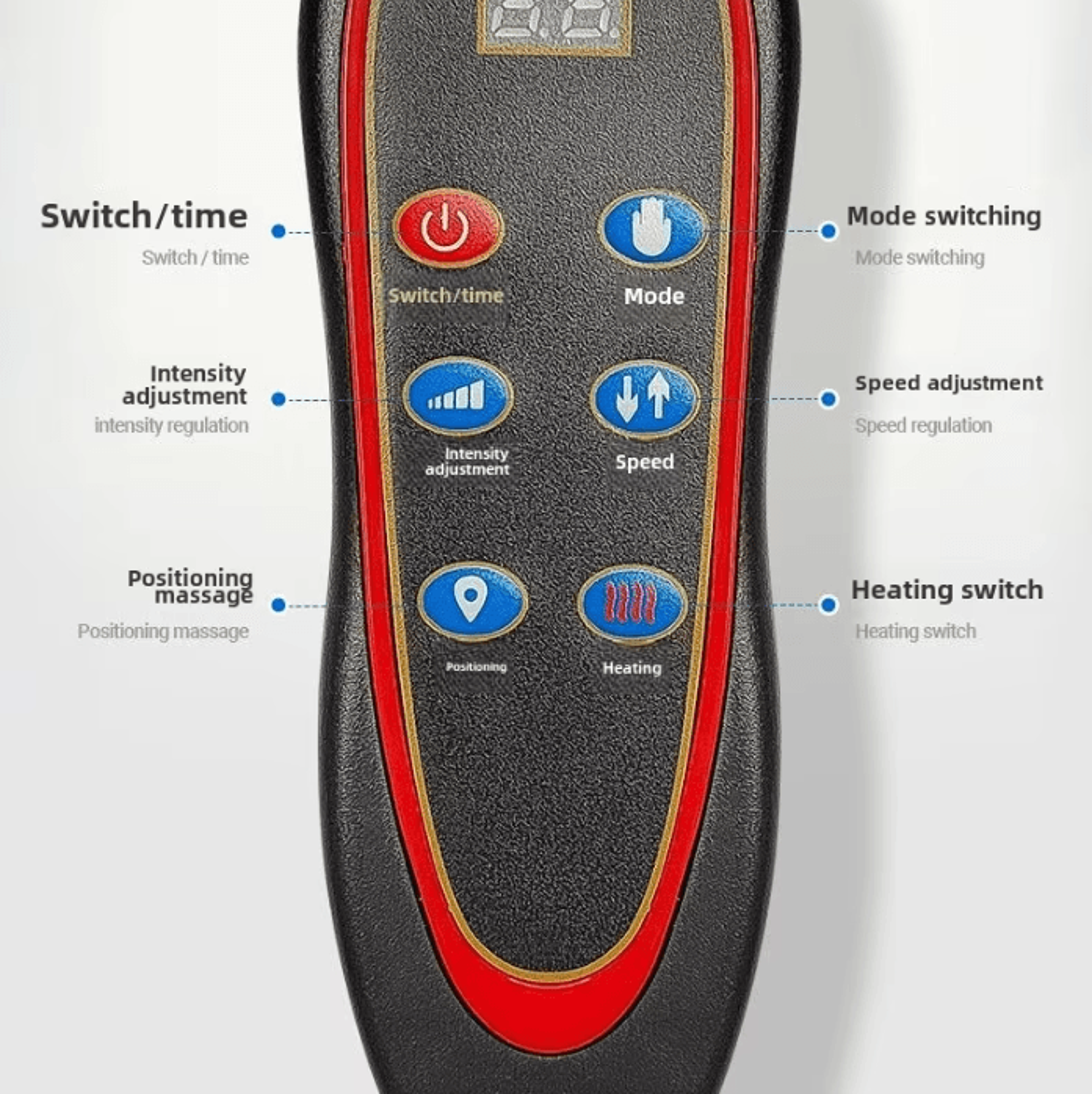 Multifunctional Full Body Massage Mattress With Lumbar Traction Heat And Vibration 4