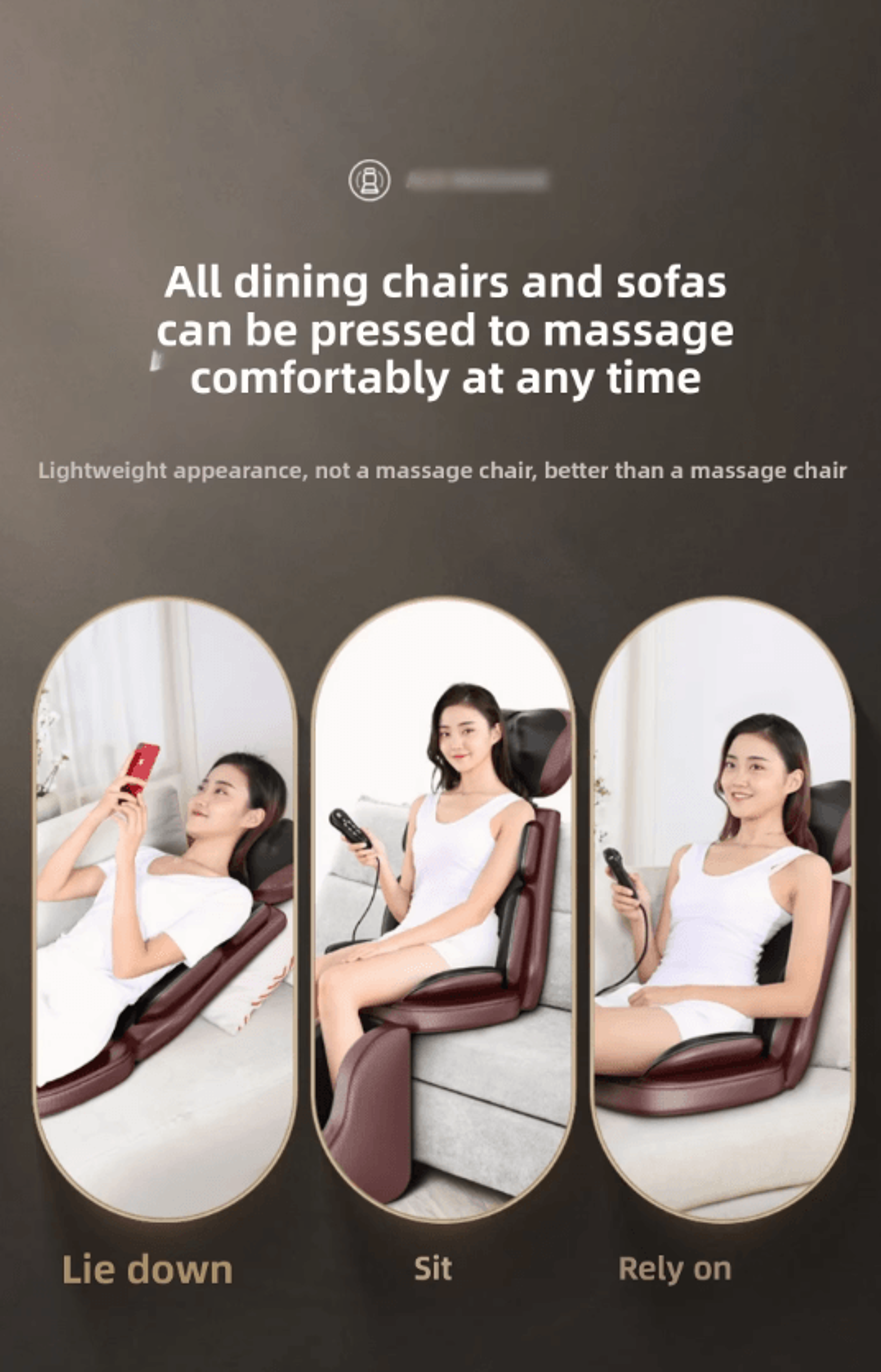 Adjustable Neck And Back Massager With Heat  Portable Shiatsu Massage Chair Pad For Full Body Relax 4