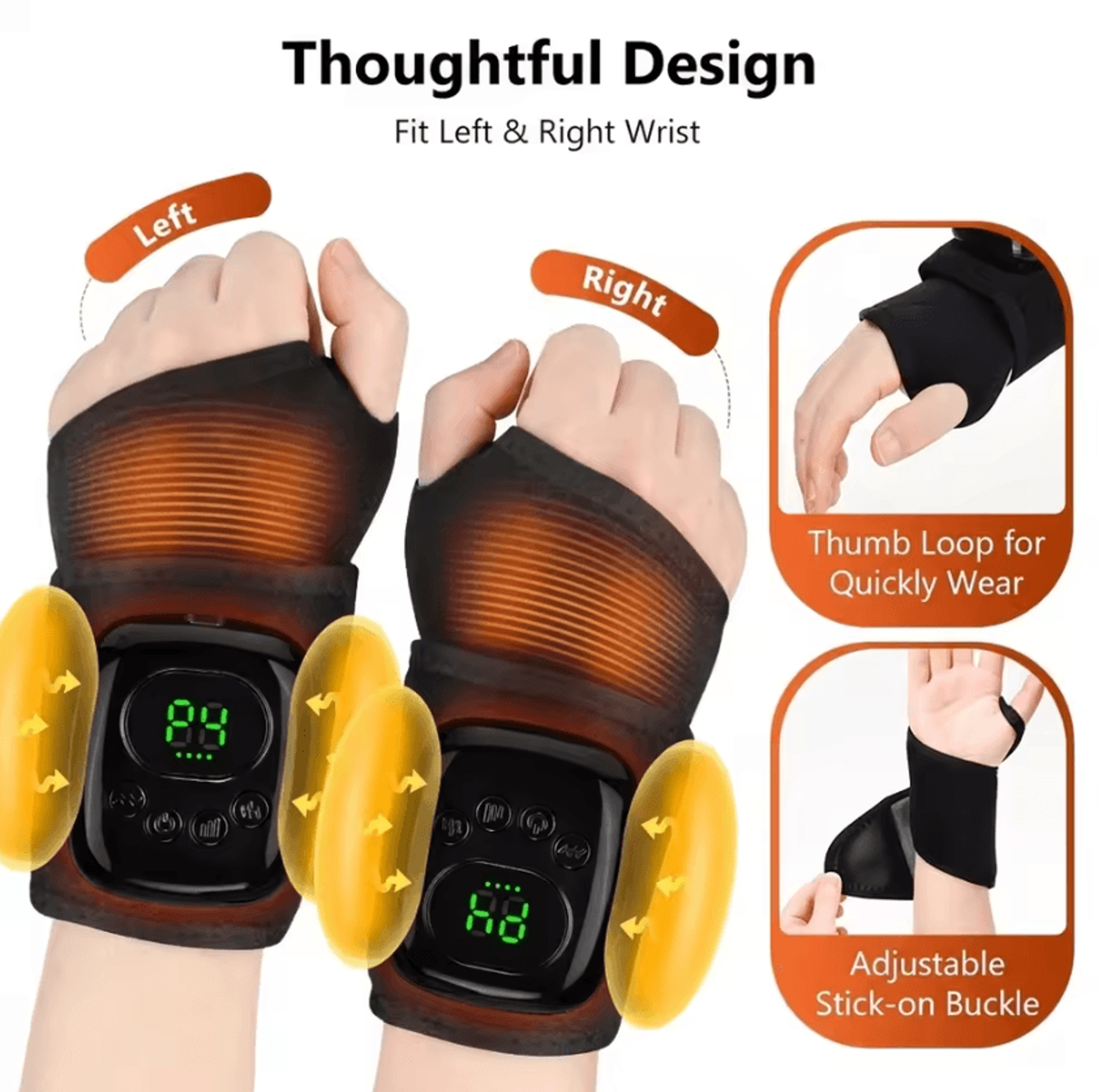 Cordless Ankle Foot Air Massager With Heat  Rechargeable Compression Ankle Massager With Air Pressu 10