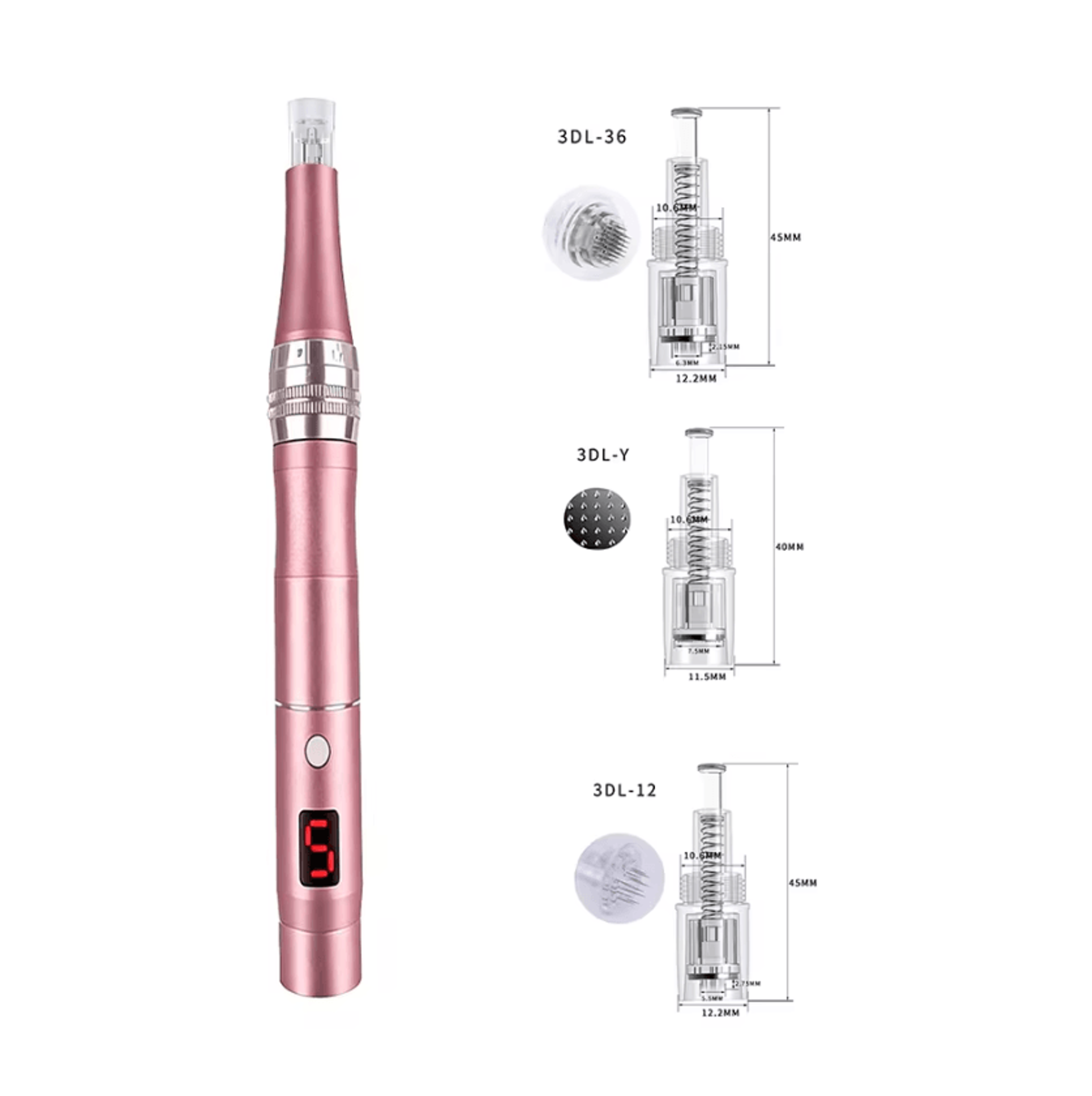 Rechargeable Electric Facial Massager  Portable Face  Neck Massager With 4 Interchangeable Massage  8