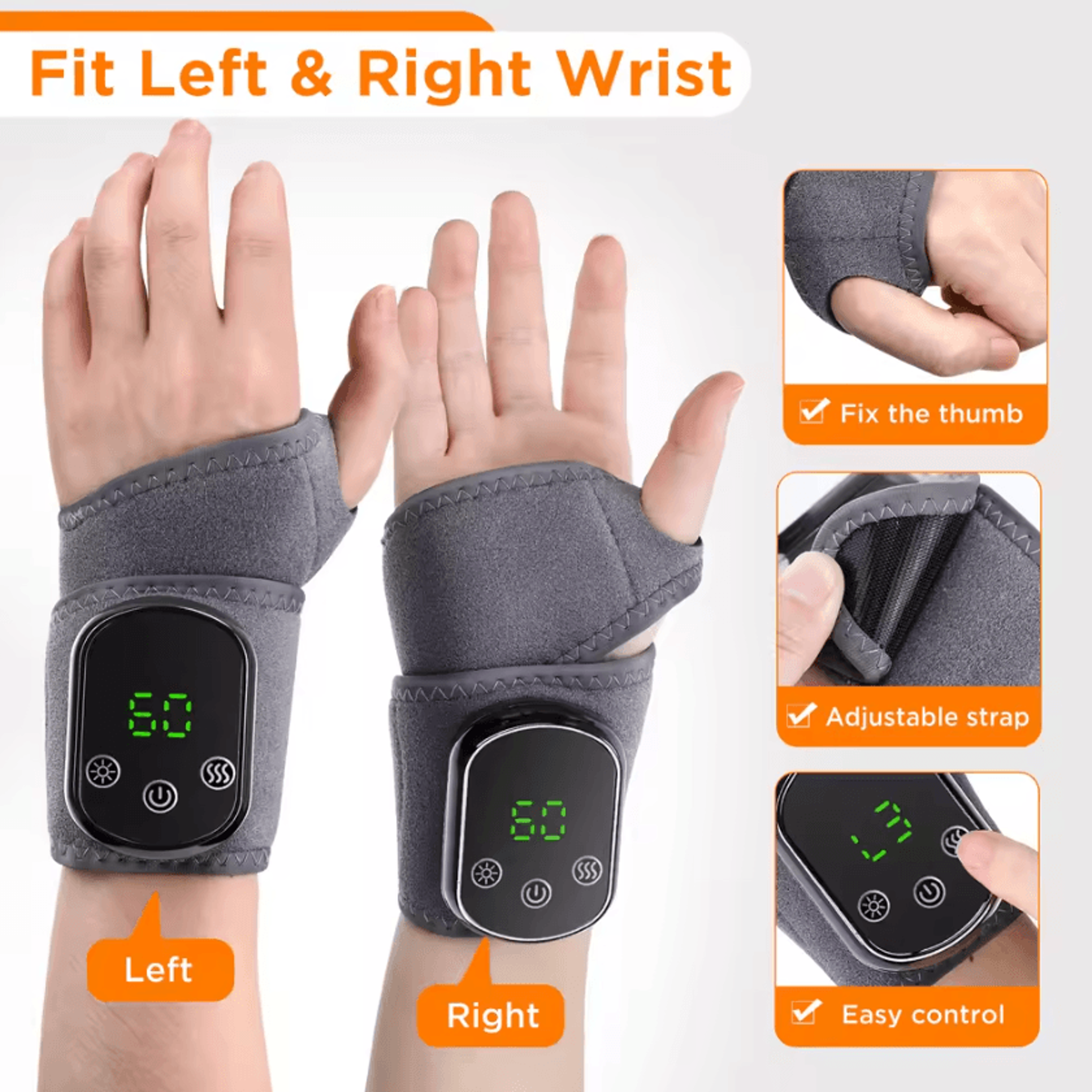 Cordless Electric Ankle Brace With 5 Heat Levels  3 Vibration Modes 4