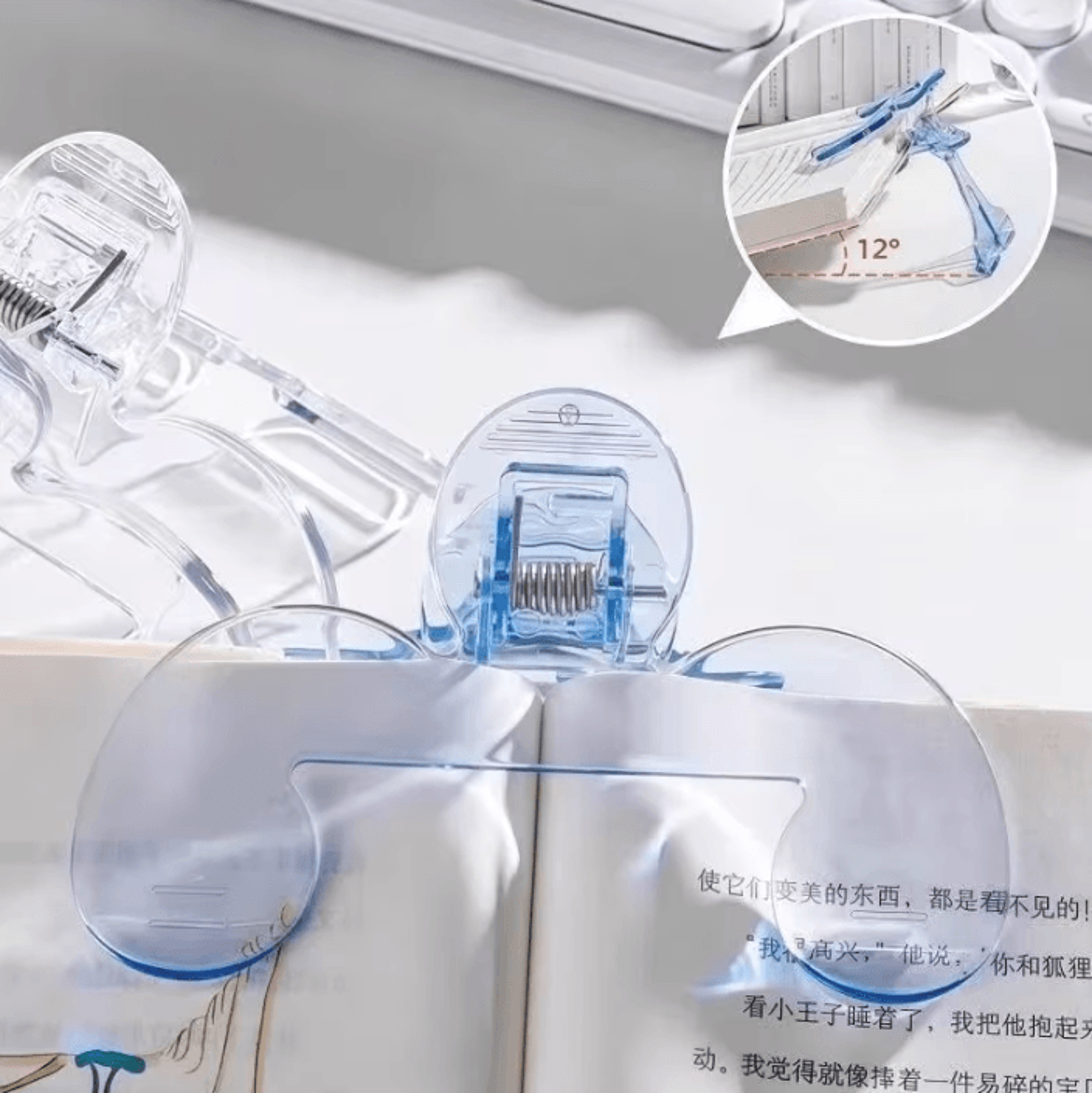 Transparent Book Clip With Reading Stand  Page Holder 2