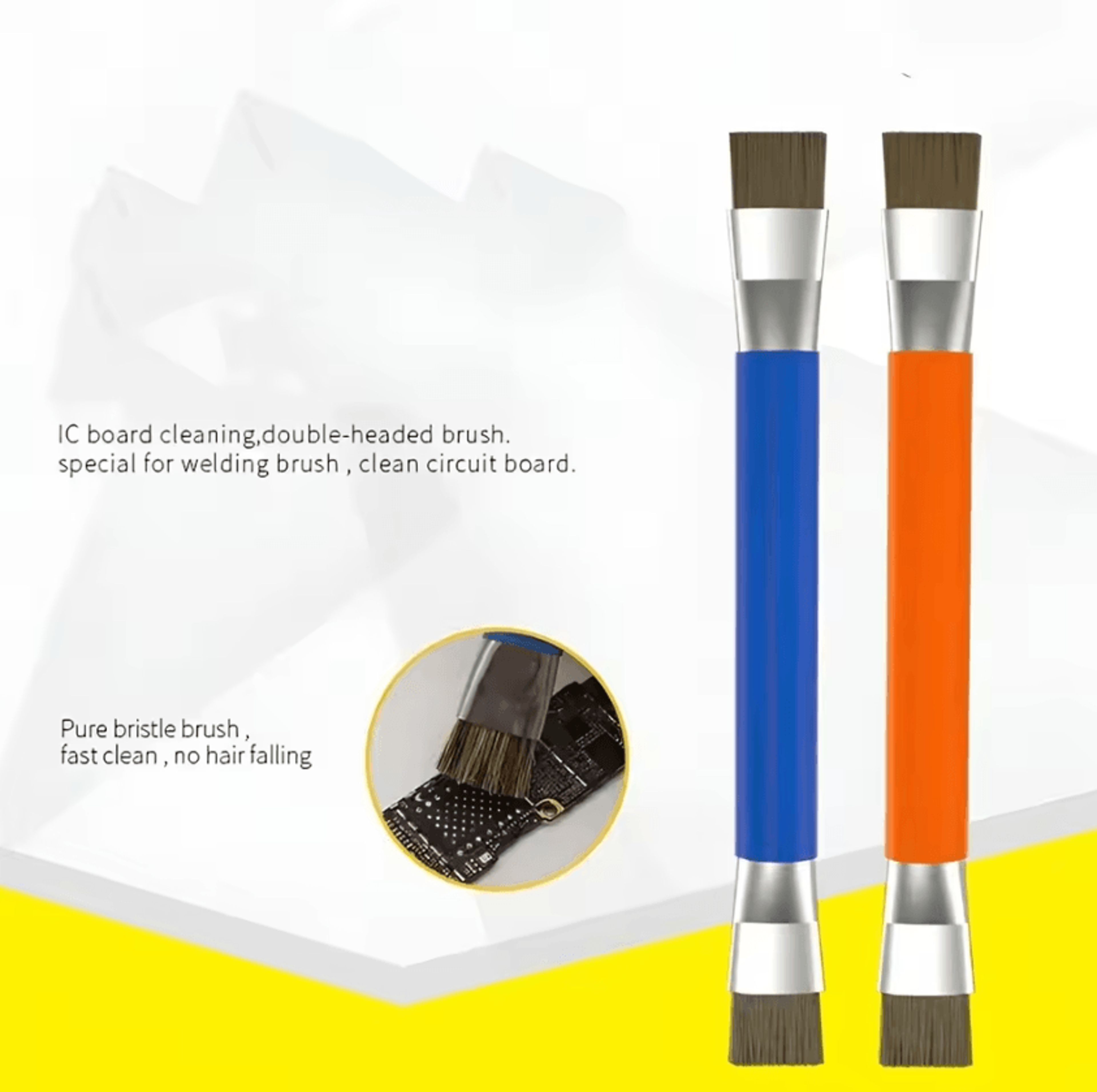 AntiStatic ESD DoubleHead PCB Cleaning Brush For Electronics Repair 3