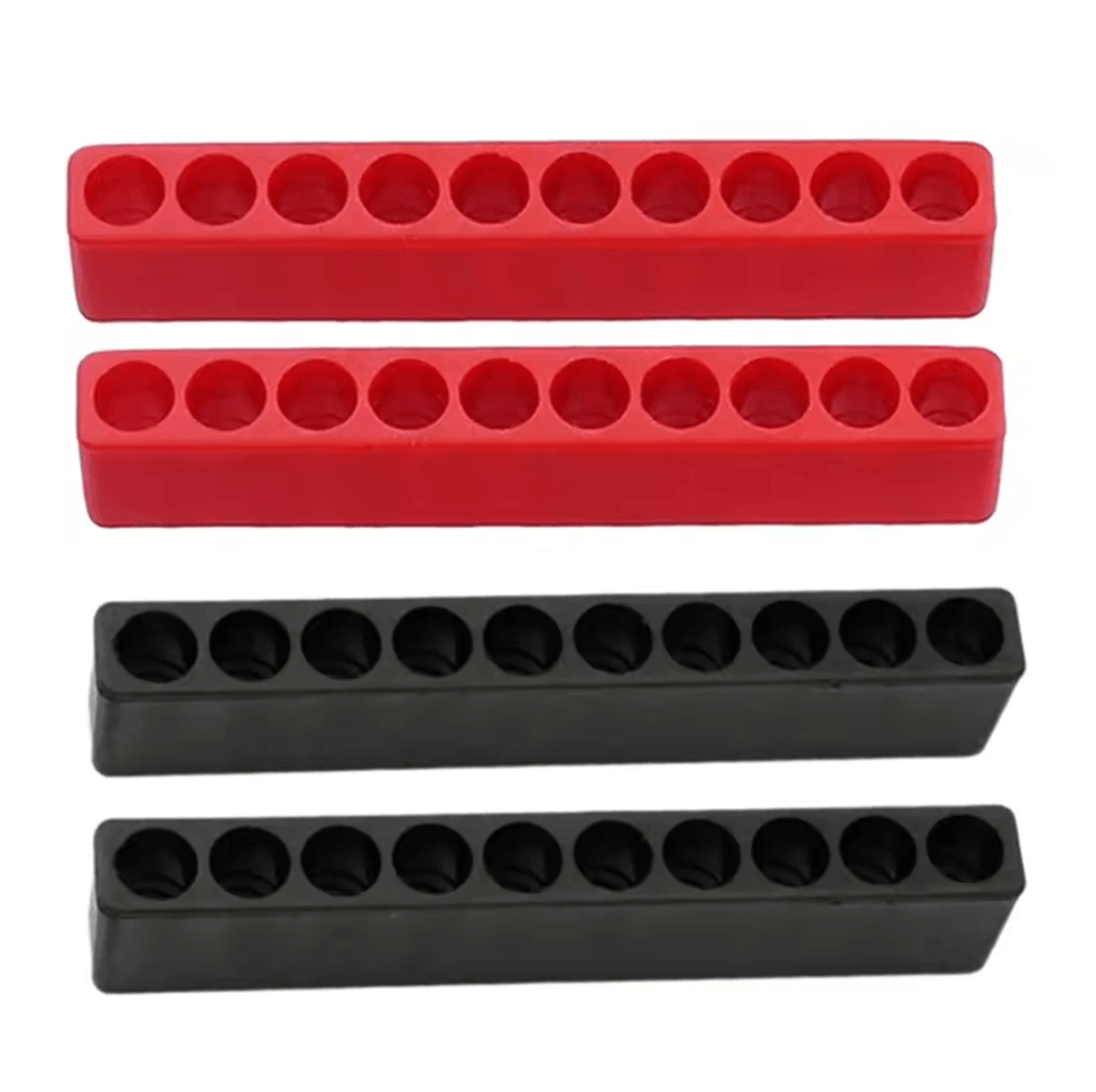 4Pack Screwdriver Bit Holder Organizer  10Slot 14 Hex Drill Bit Storage Rack 1