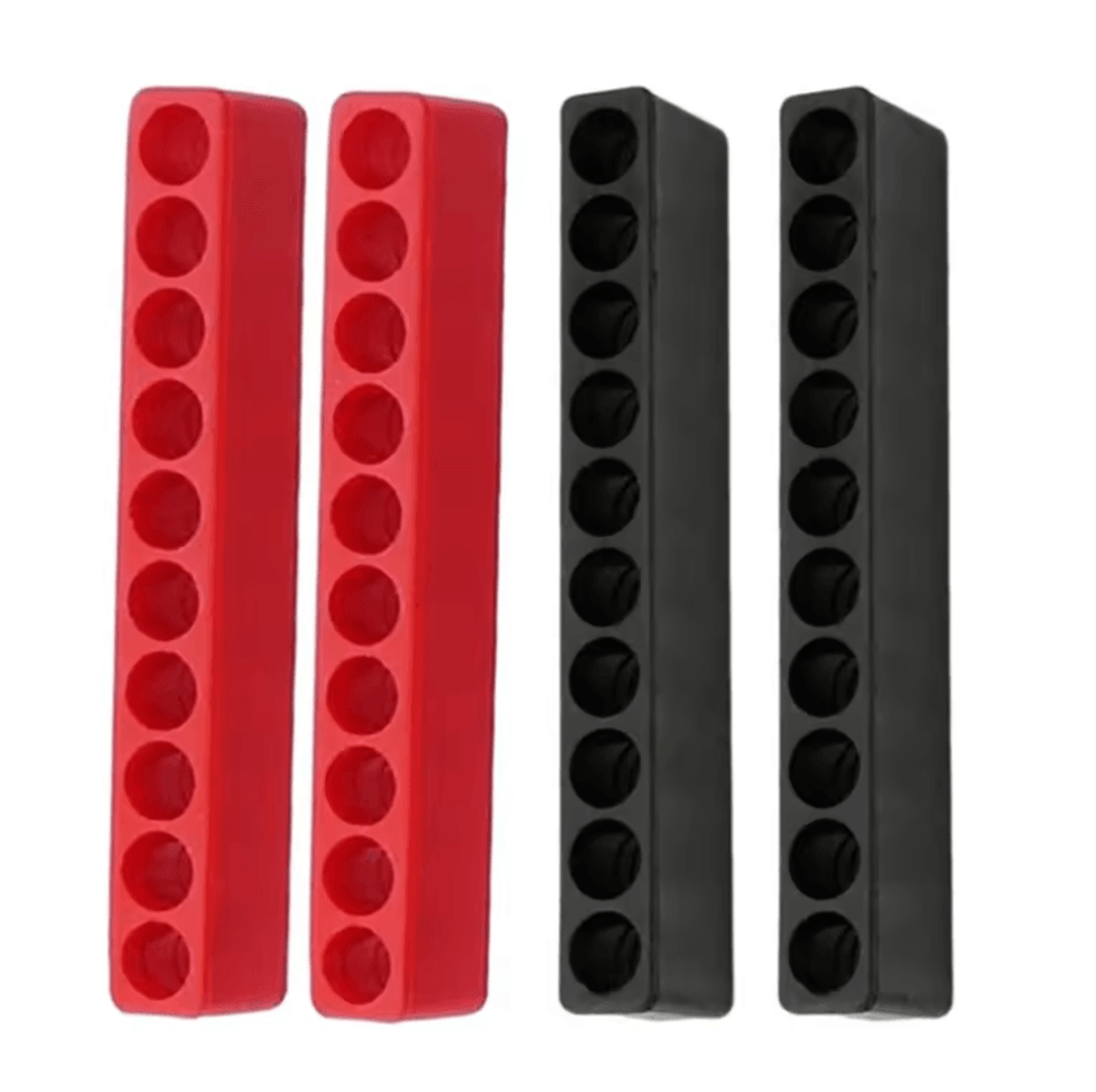 4Pack Screwdriver Bit Holder Organizer  10Slot 14 Hex Drill Bit Storage Rack 3