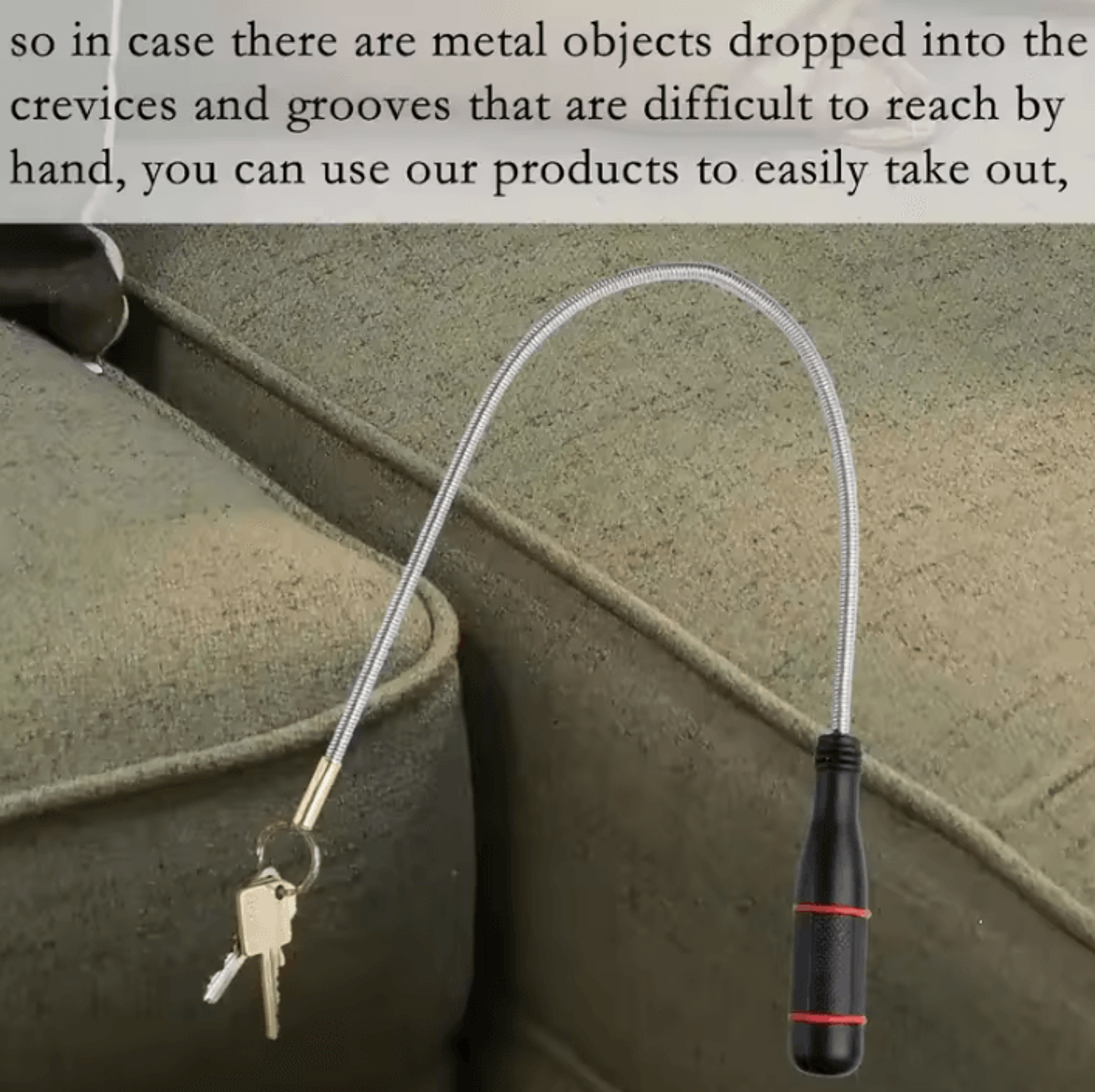 Flexible Magnetic Pickup Tool For Retrieving Screws Keys  Metal Parts 1