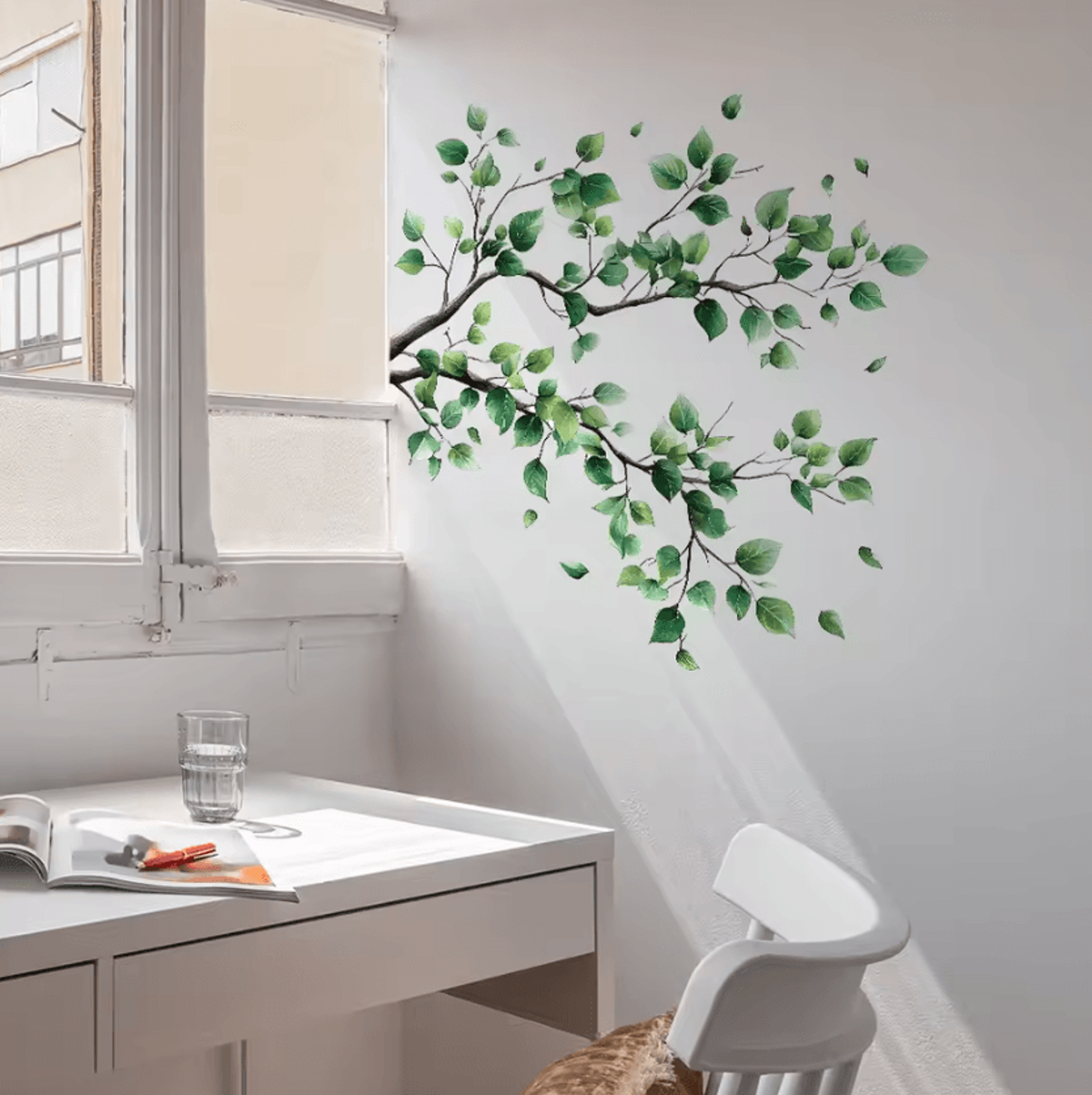 Branches And Leaves Peel And Stick Wall Decal For Home Decor 1