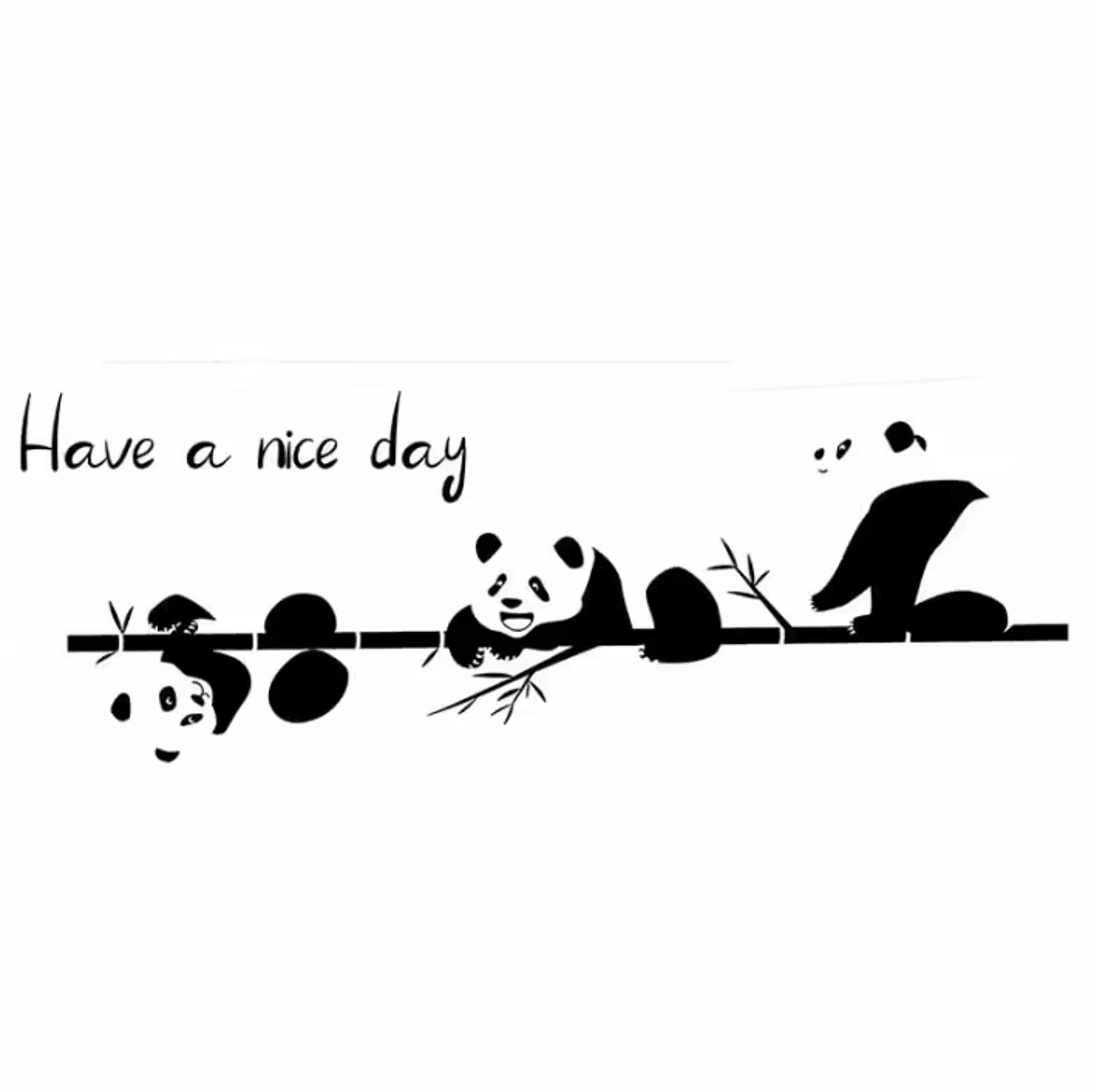 Panda Light Switch Wall Sticker Cute Self Adhesive Switch Cover Decal 3