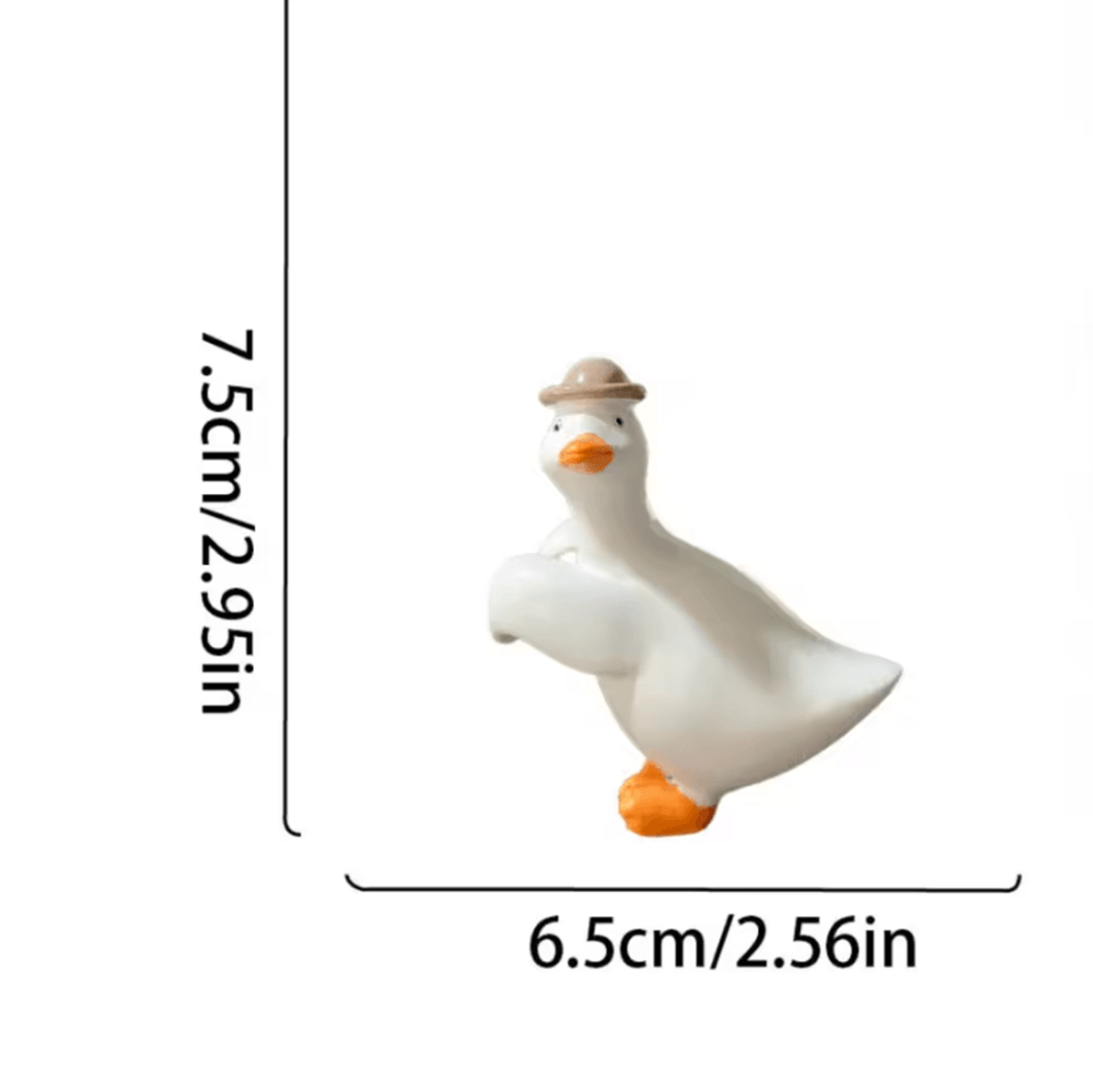 Cute Duck Resin Flower Pot Hanger Garden Ornament 5