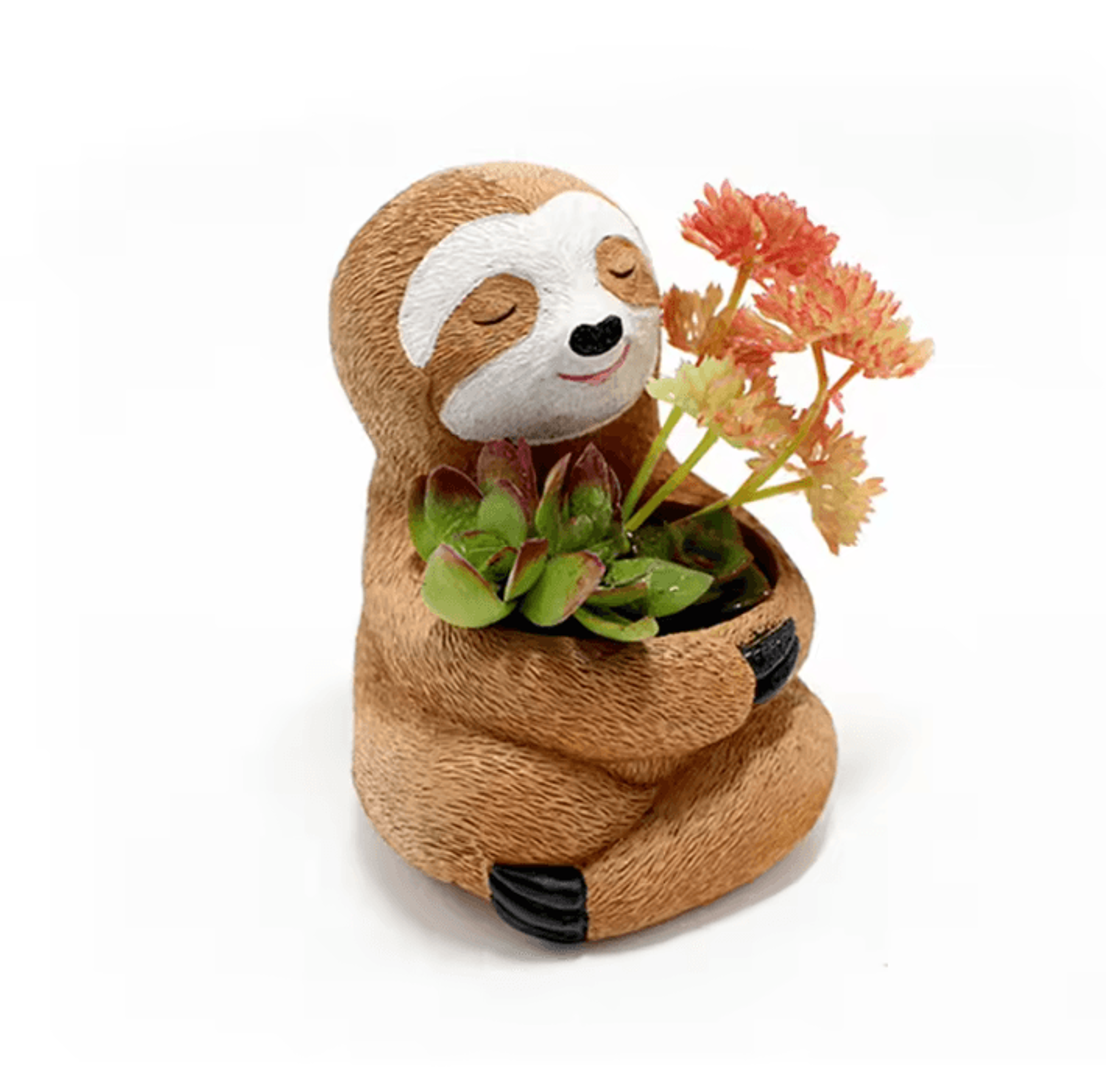 Cute Sloth Succulent Planter Pot For Indoor Plants  Home Decor 2