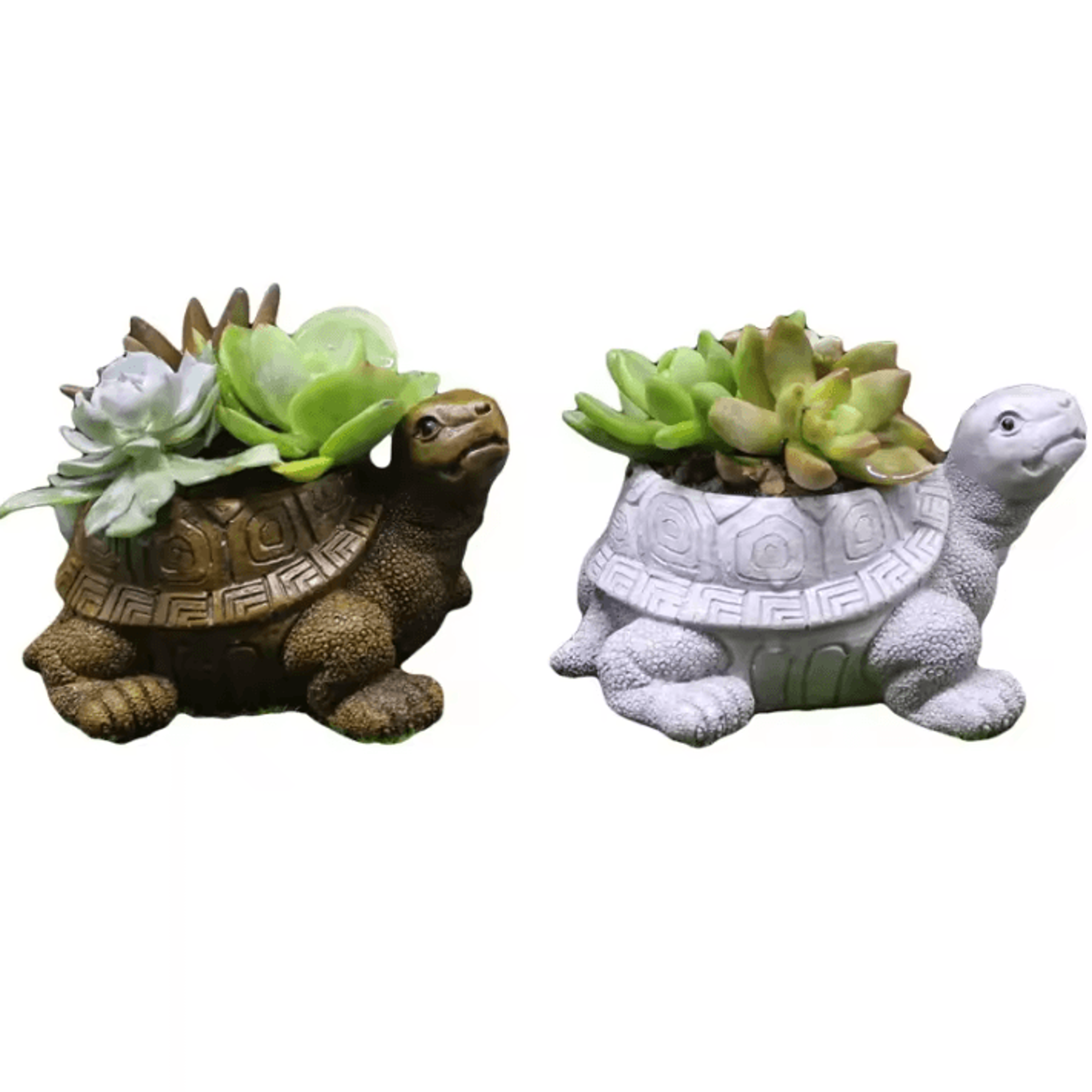 Cartoon Turtle Resin Succulent Planter For Home Office  Garden 4