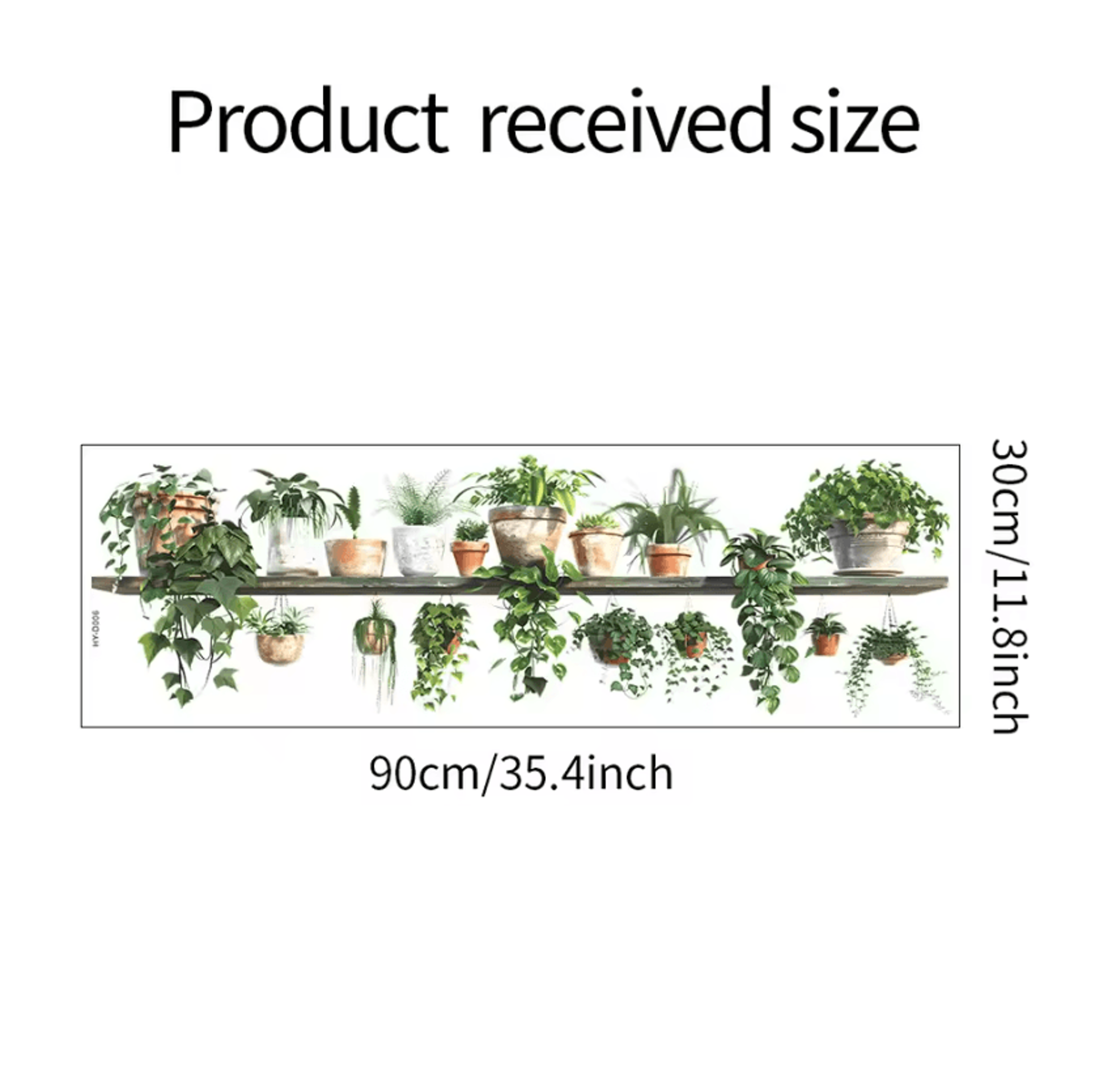 Cartoon Flower Shelf Wall Stickers For Bedroom  Living Room Decor 5